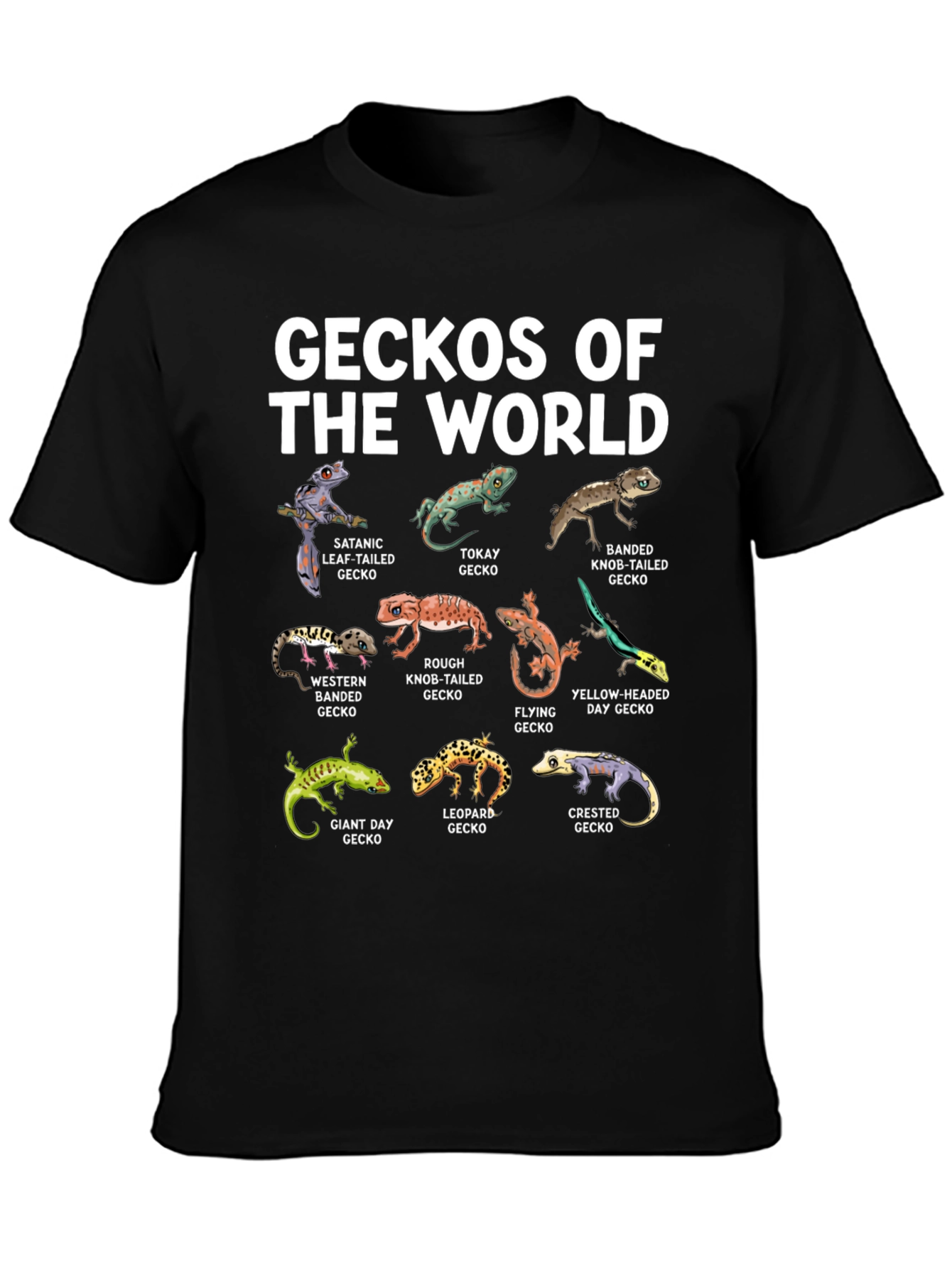 Geckos of the World Graphic T-Shirt