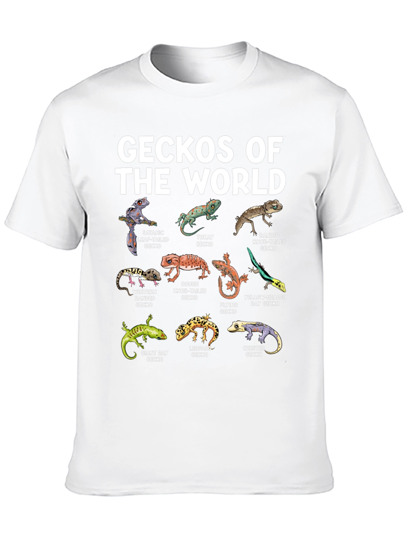 Geckos of the World Graphic T-Shirt