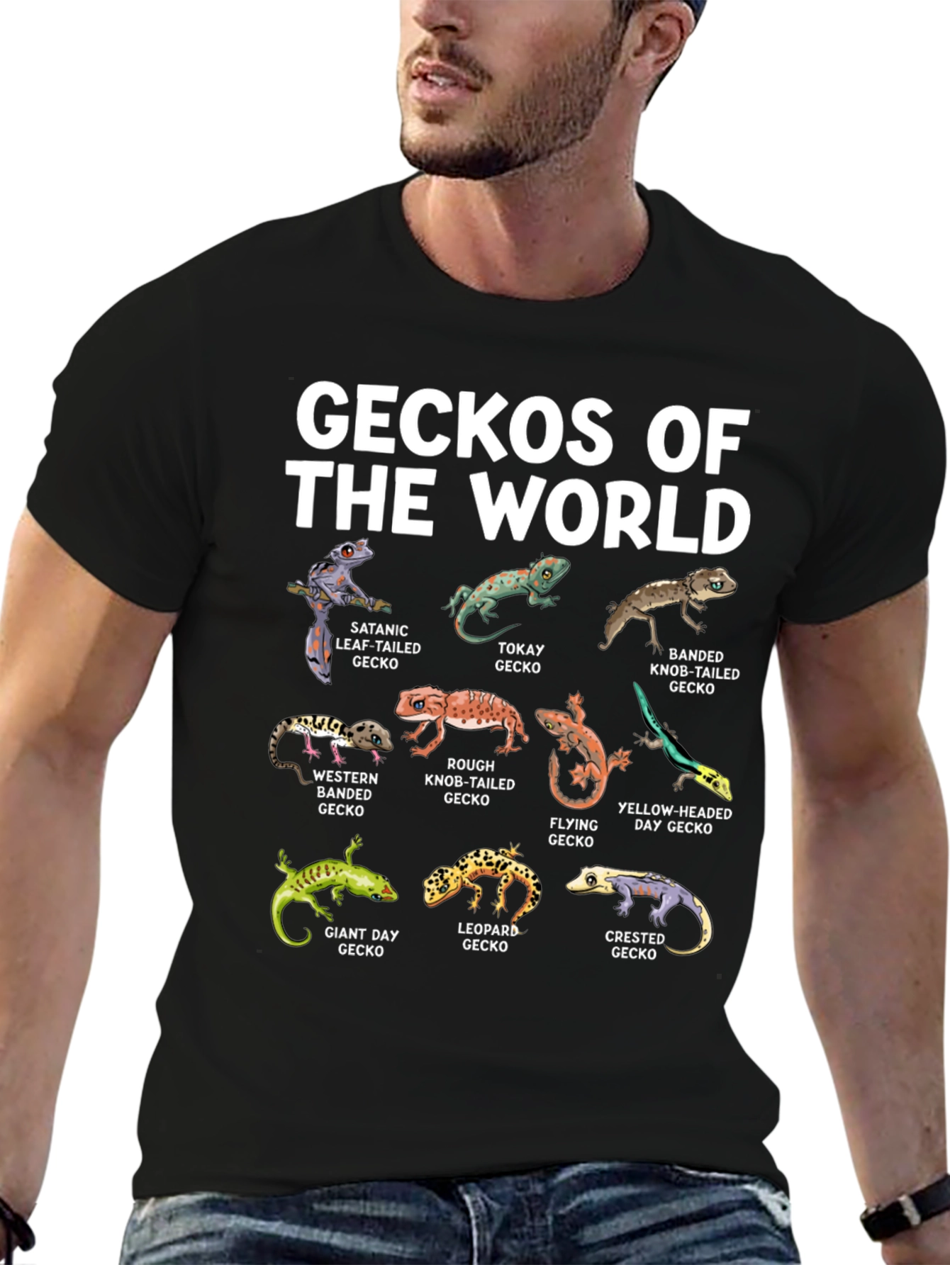 Geckos of the World Graphic T-Shirt