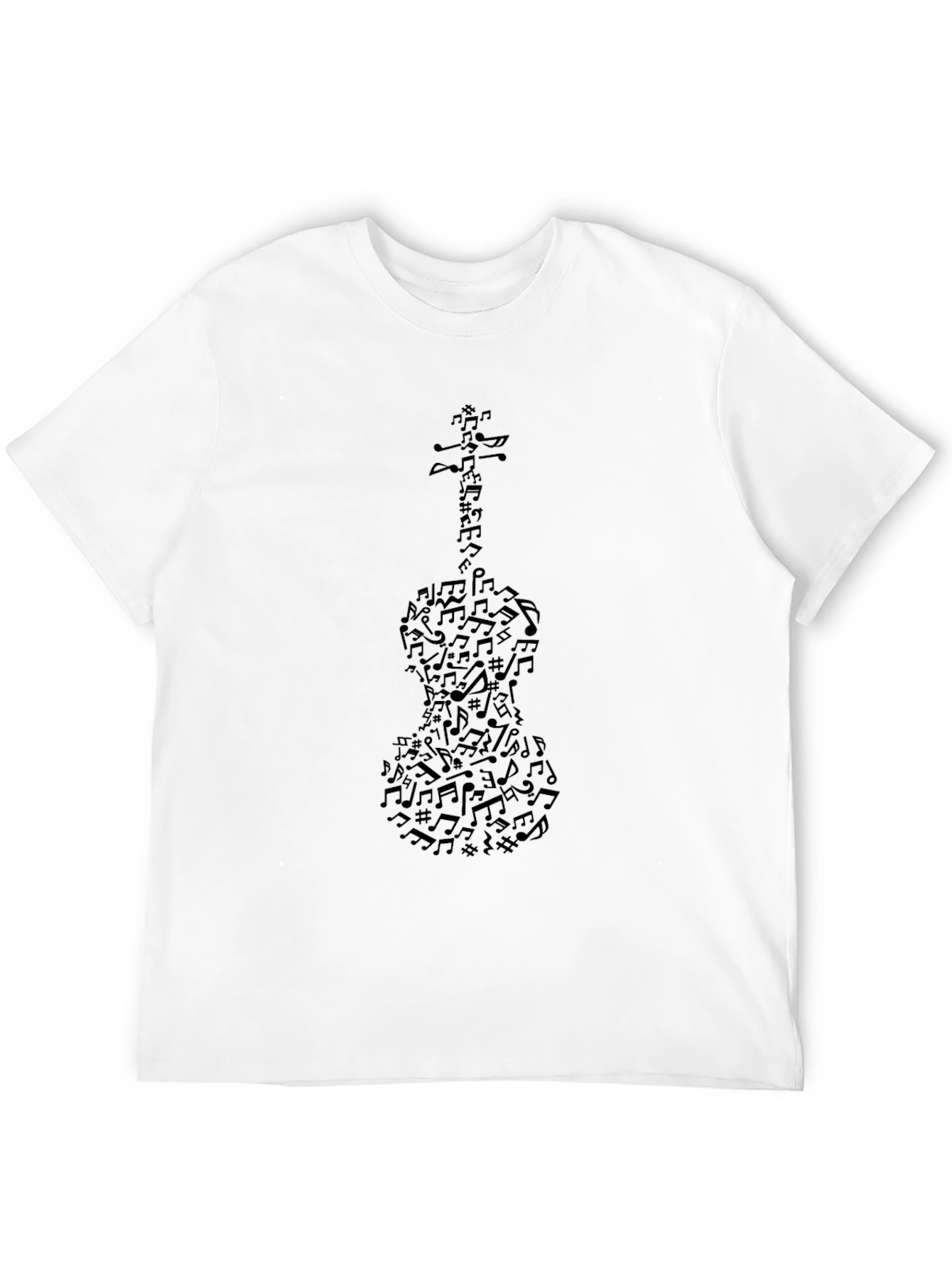 Musical Notes Violin Graphic Tee