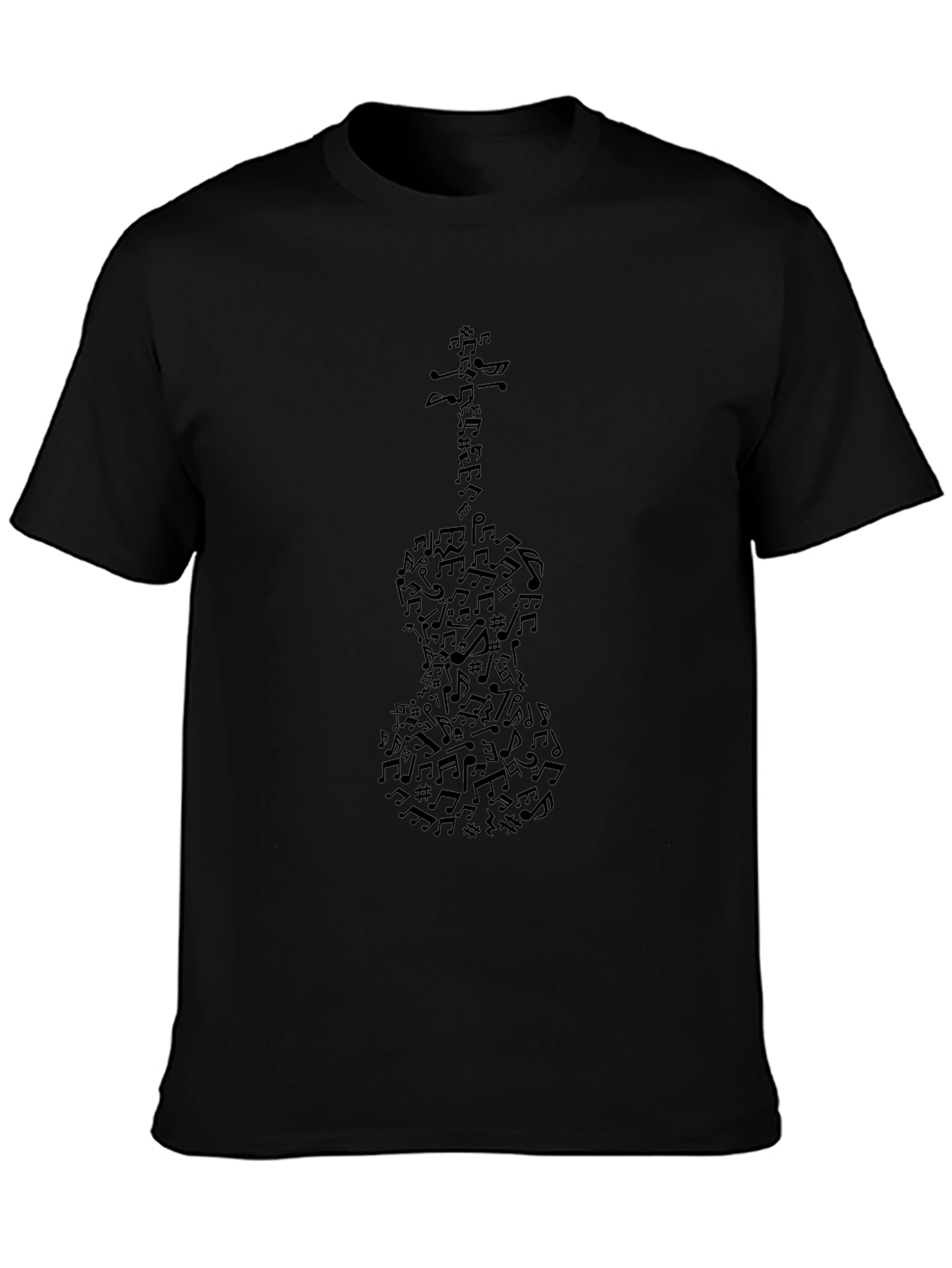 Musical Notes Violin Graphic Tee