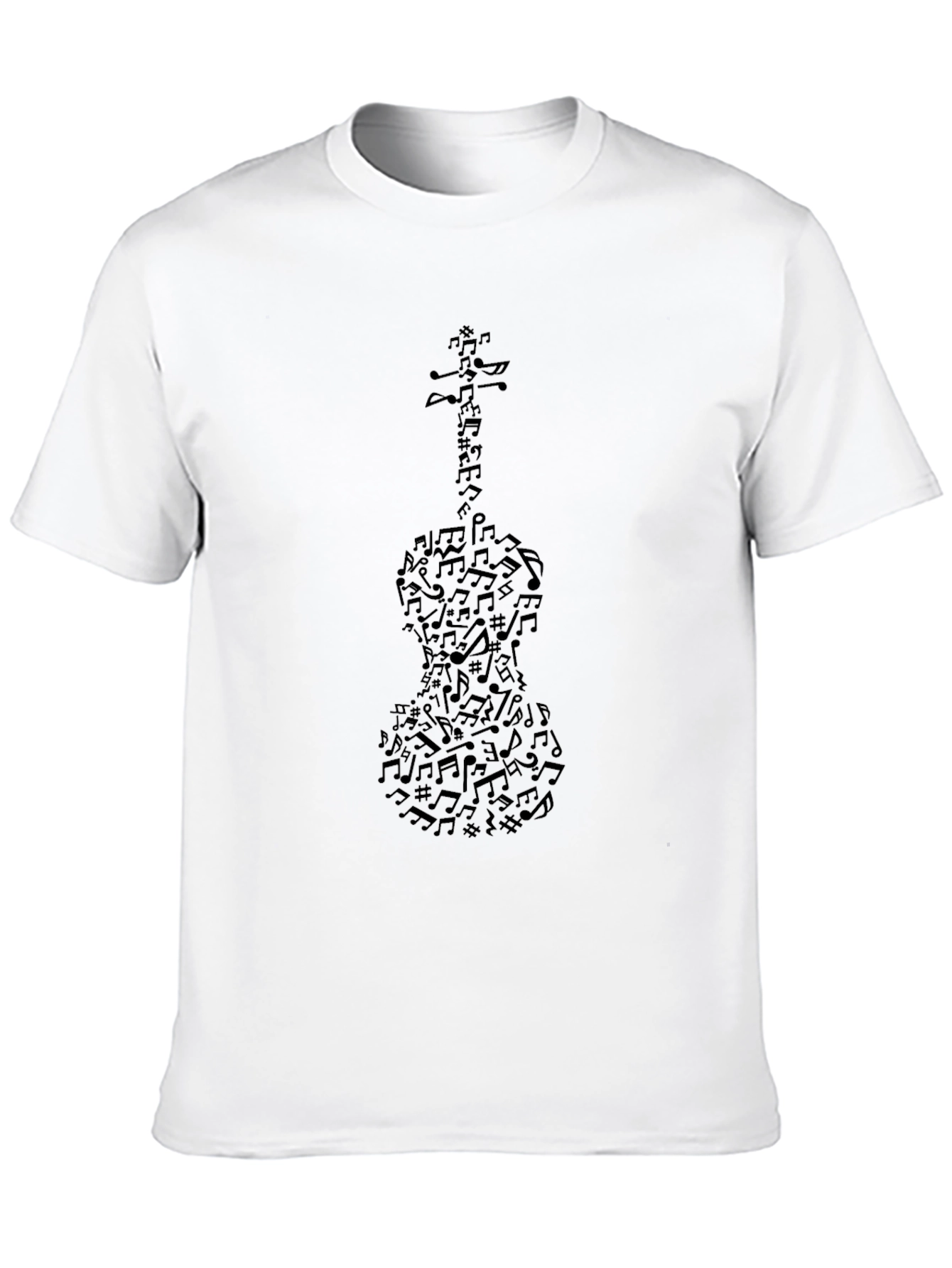 Musical Notes Violin Graphic Tee