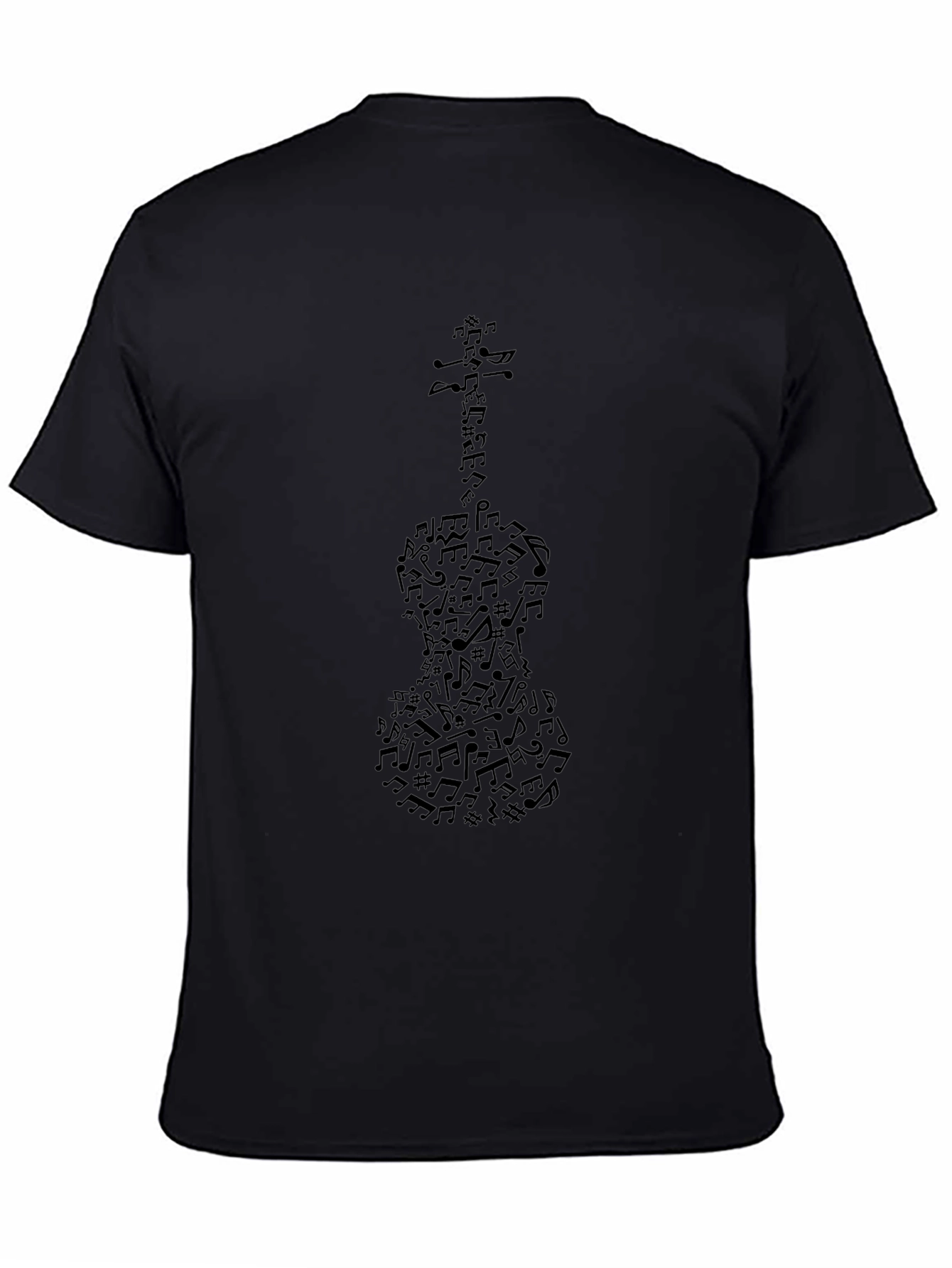 Musical Notes Violin Graphic Tee