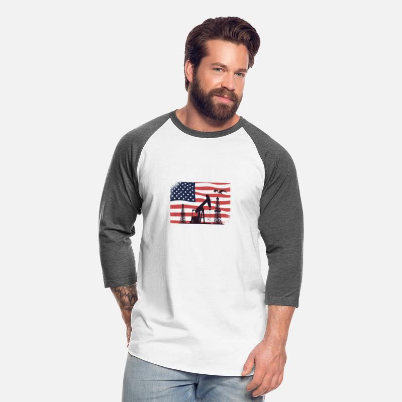 Oil Rig Worker Pump USA American Gas Oilfield
