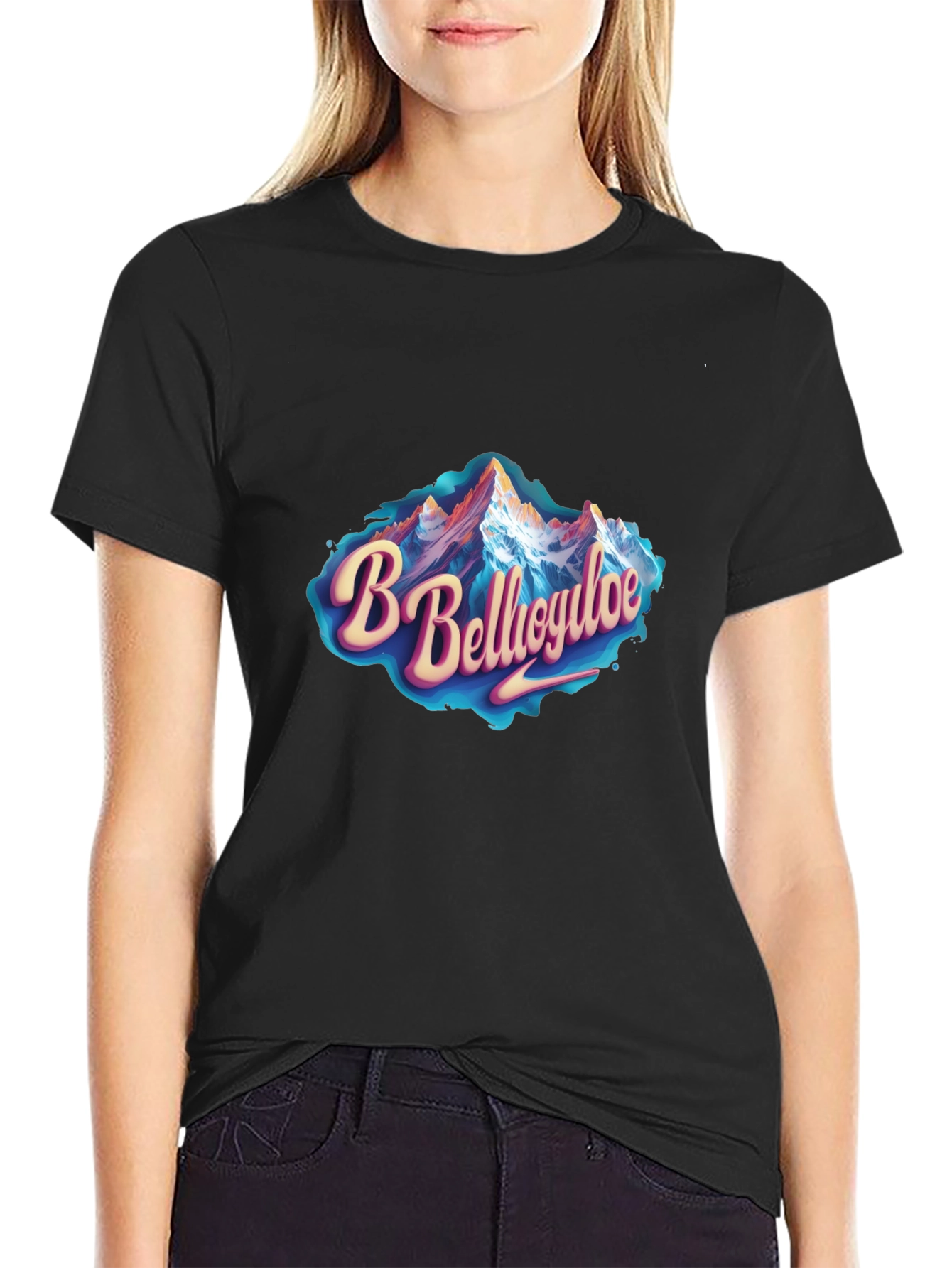 Bellagio Mountain Graphic Tee - Black