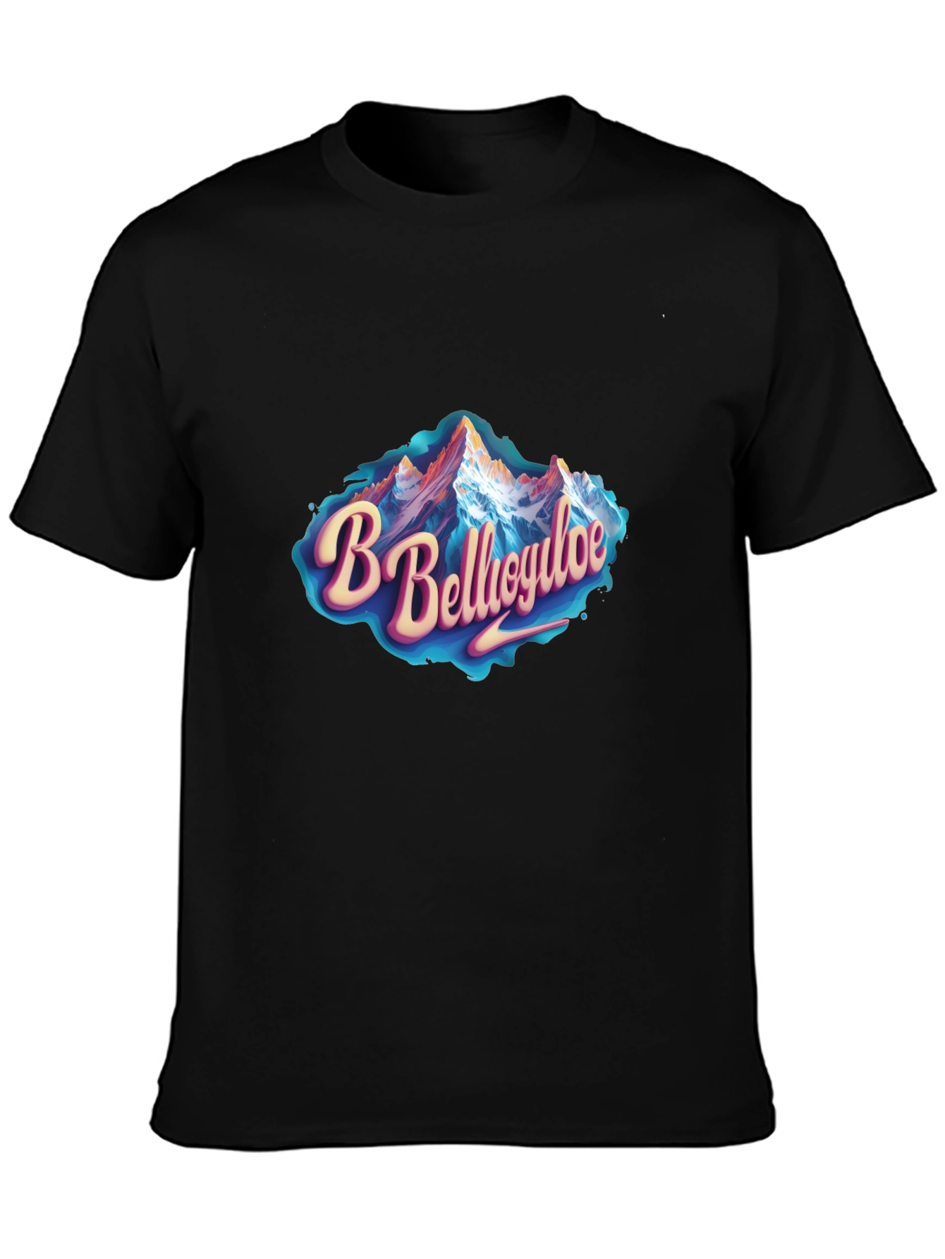 Bellagio Mountain Graphic Tee - Black