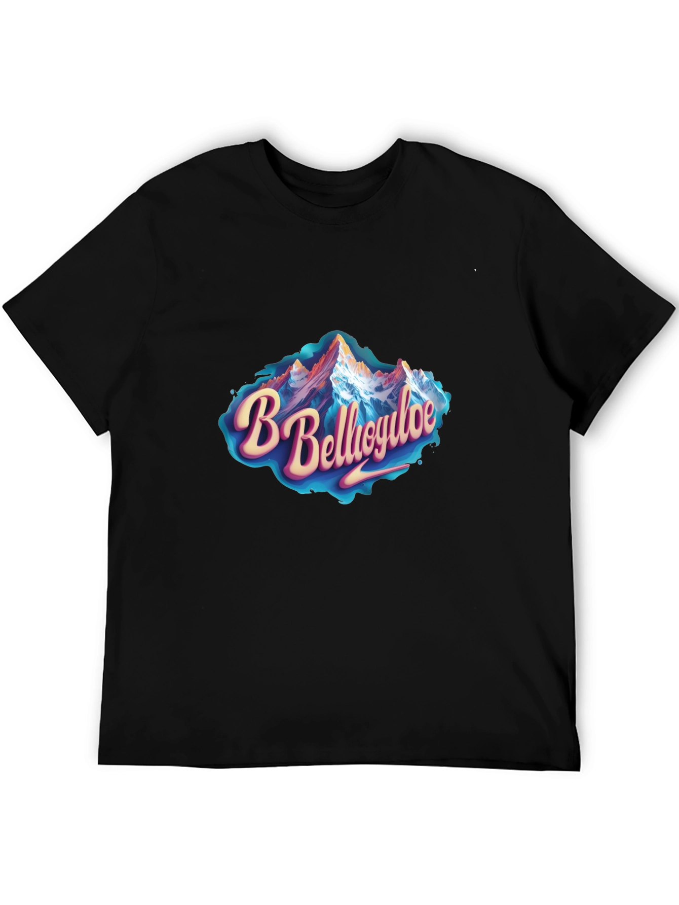 Bellagio Mountain Graphic Tee - Black