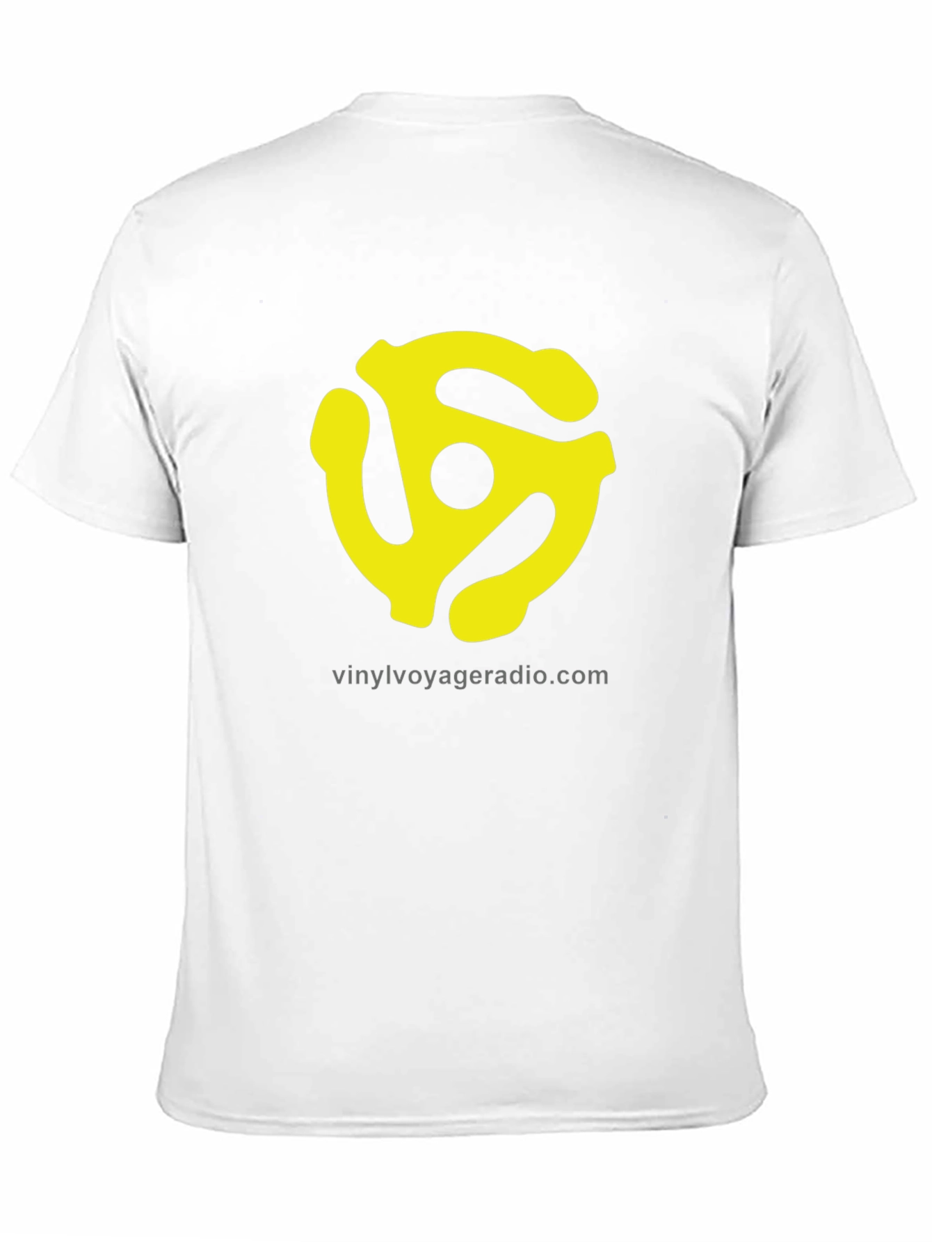 Vinyl Voyager Radio T-Shirt - Black with Yellow Logo