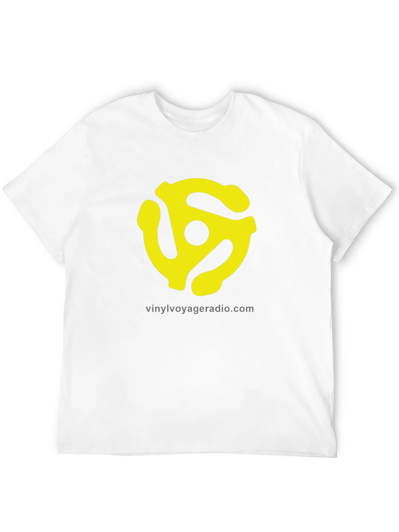 Vinyl Voyager Radio T-Shirt - Black with Yellow Logo