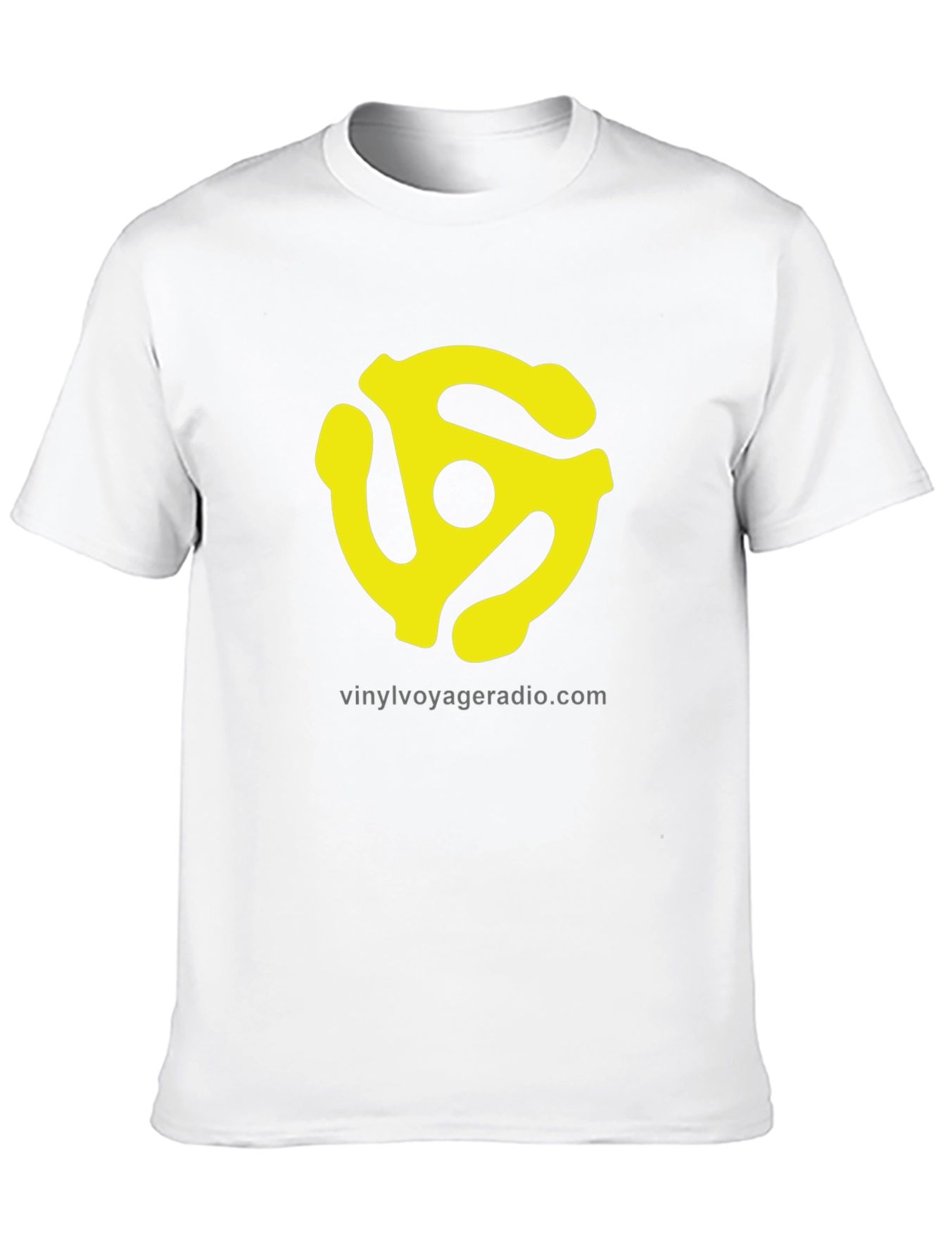 Vinyl Voyager Radio T-Shirt - Black with Yellow Logo