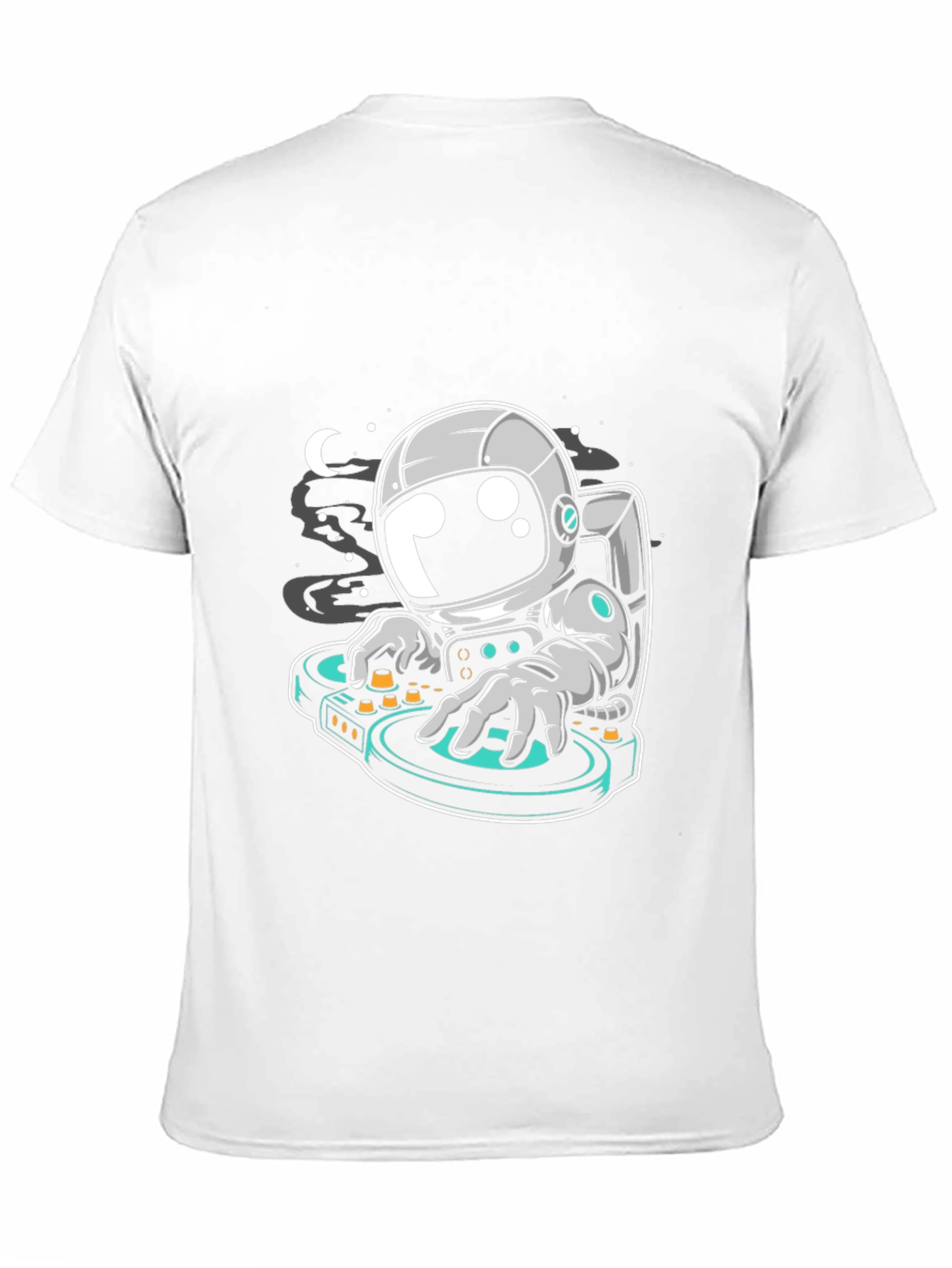 DJ Astronaut Graphic Tee - Cool Space T-Shirt