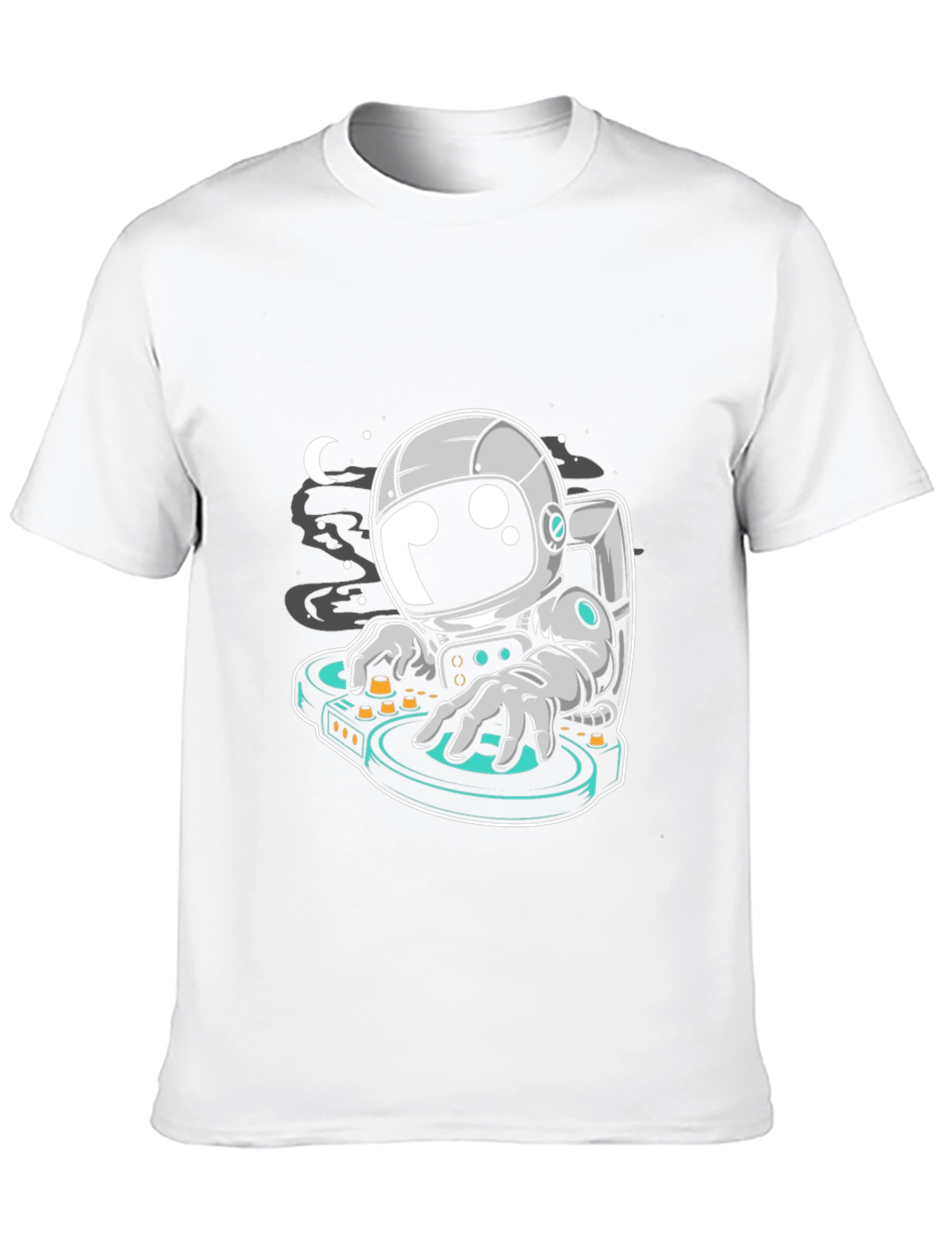DJ Astronaut Graphic Tee - Cool Space T-Shirt