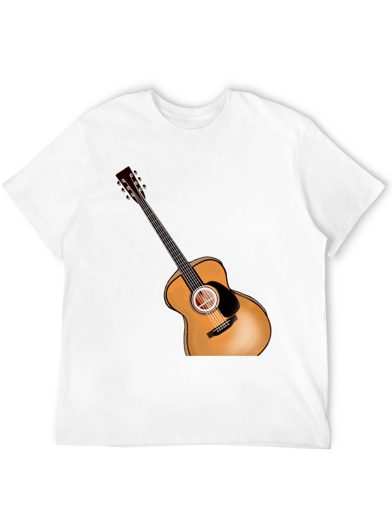 Acoustic Guitar Graphic Tee - Music Lovers Shirt