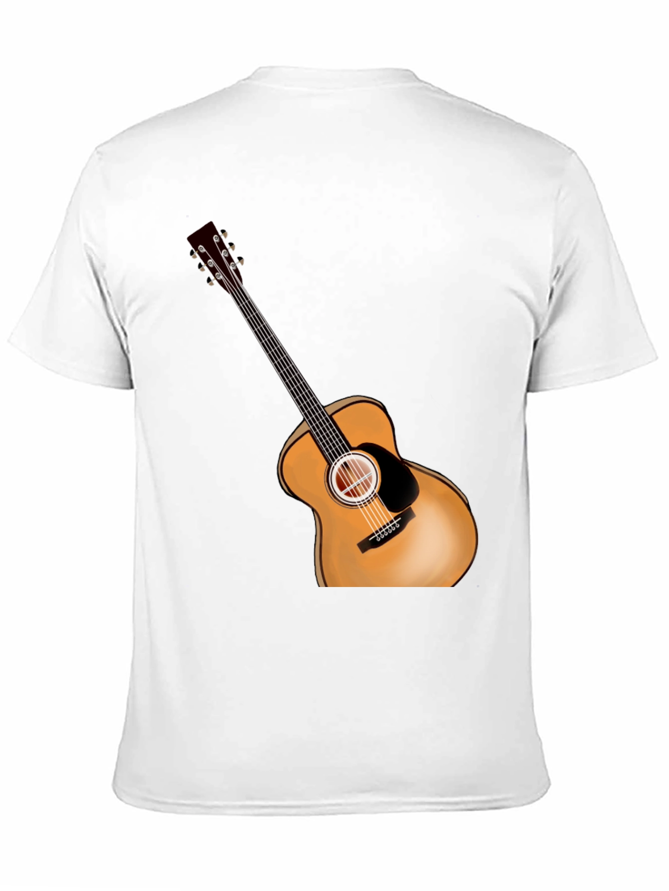 Acoustic Guitar Graphic Tee - Music Lovers Shirt