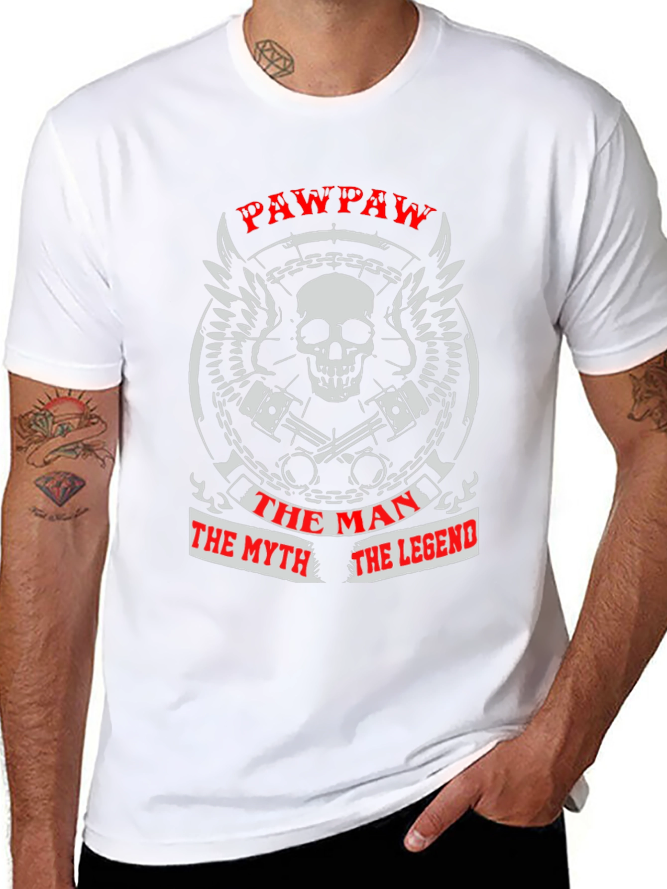 Pawpaw Motorcycle Graphic T-Shirt