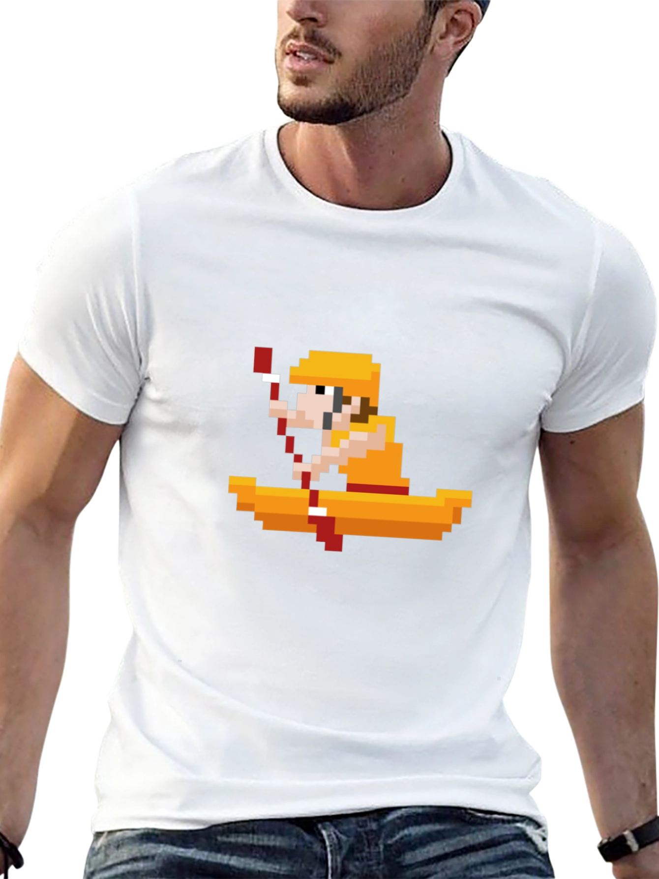 Pixel Kayaker Tee - Retro Gaming Style!