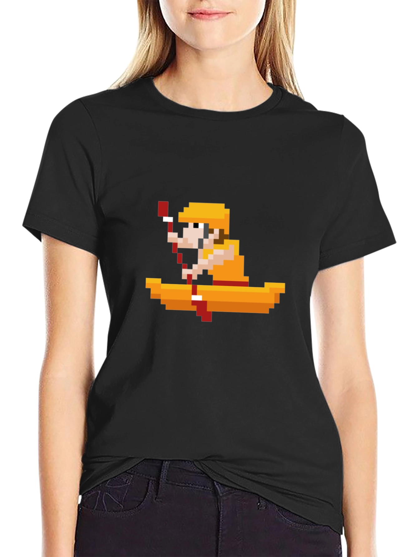 Pixel Kayaker Tee - Retro Gaming Style!
