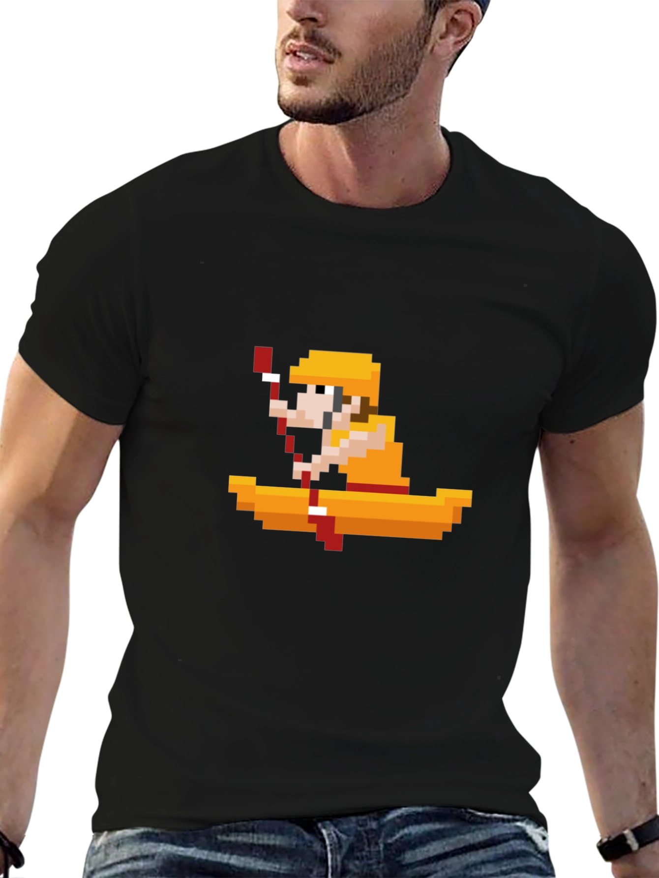 Pixel Kayaker Tee - Retro Gaming Style!