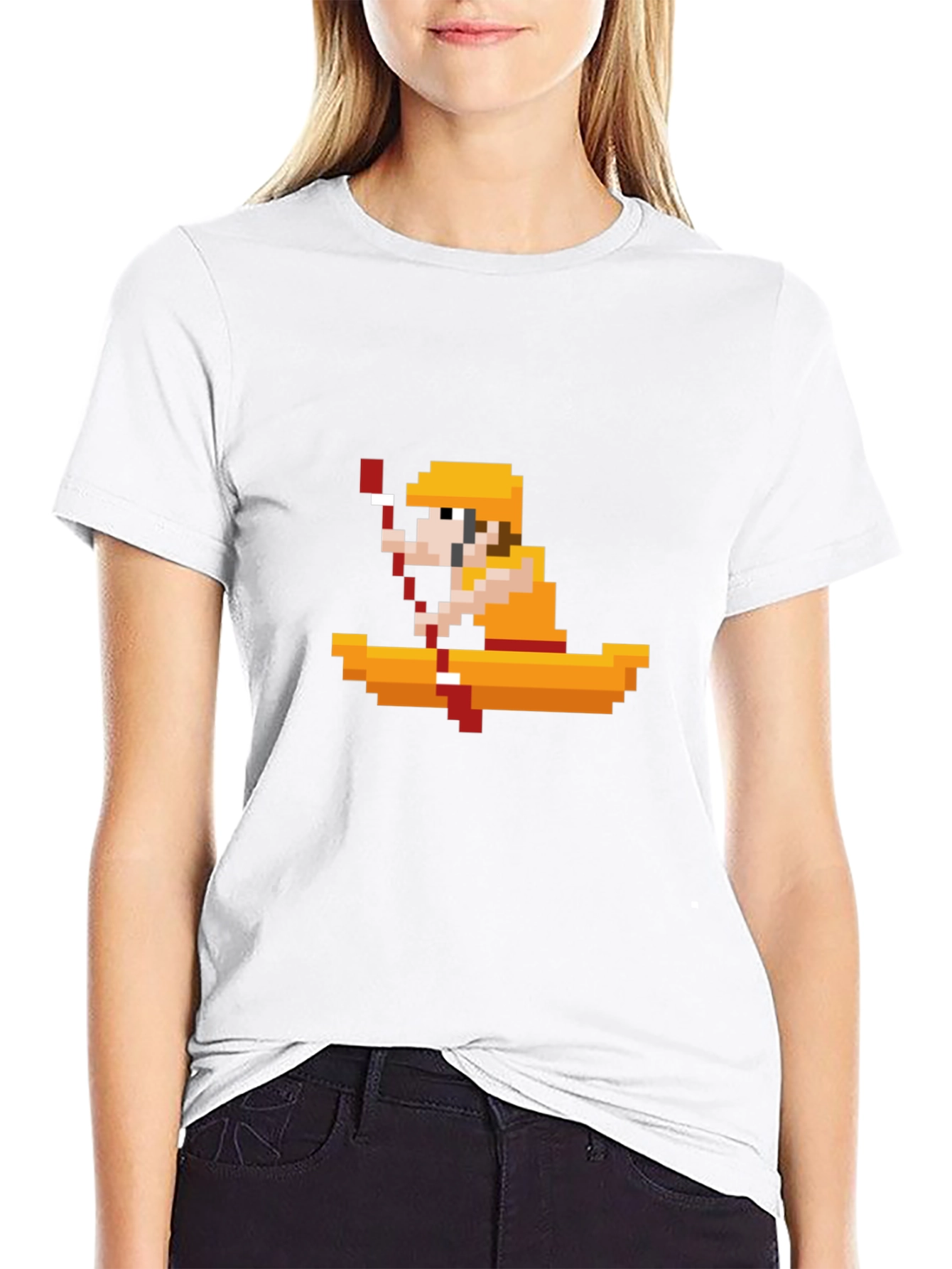 Pixel Kayaker Tee - Retro Gaming Style!