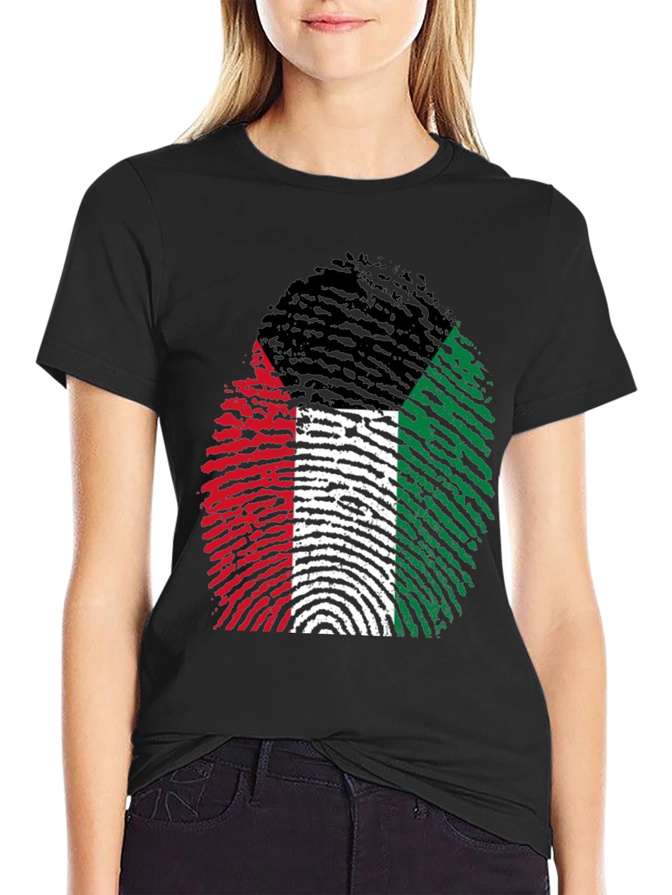 Unique Fingerprint Flag Graphic Tee