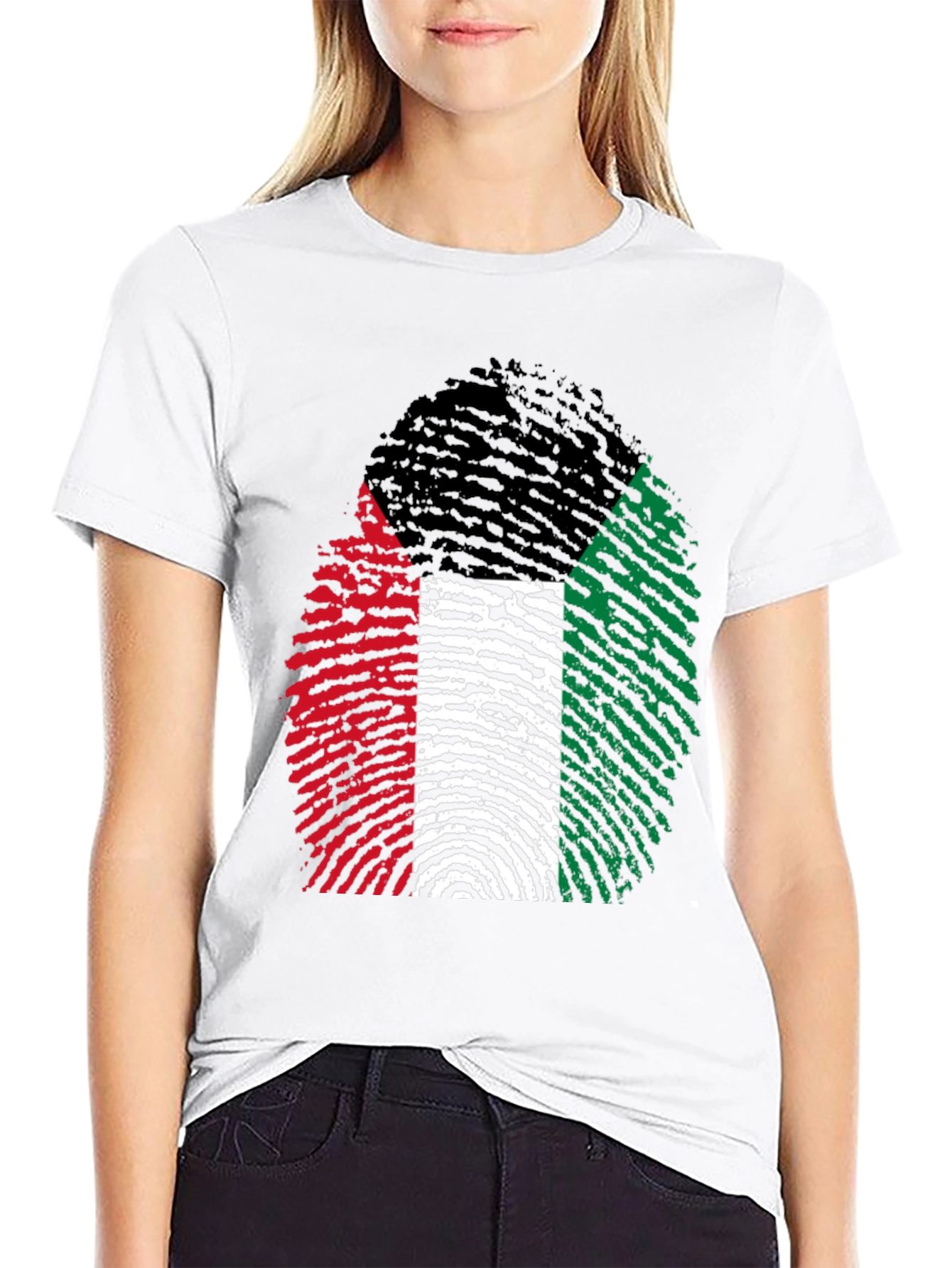 Unique Fingerprint Flag Graphic Tee