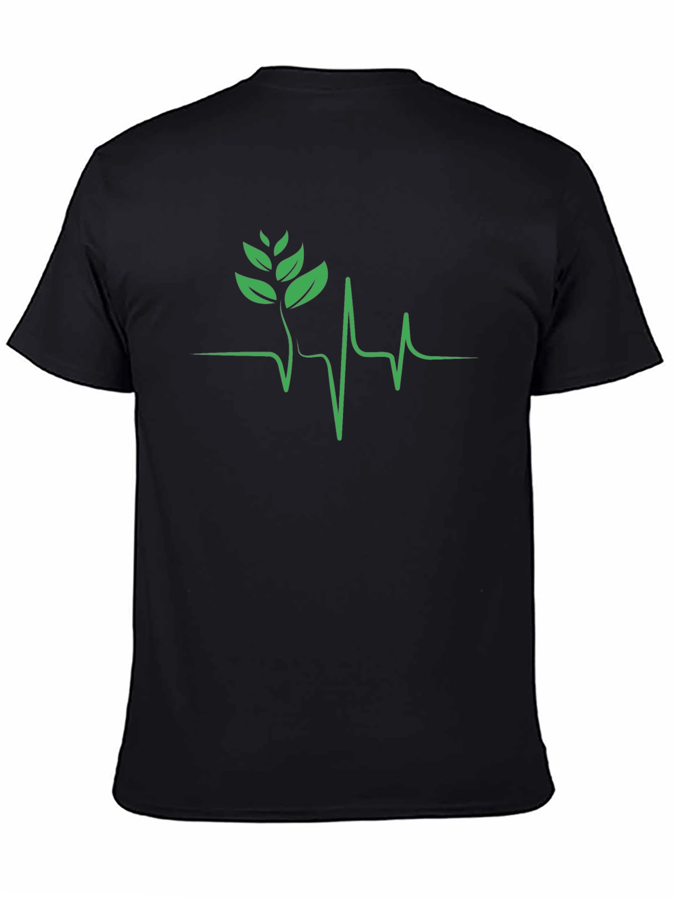 Nature Heartbeat Black T-Shirt