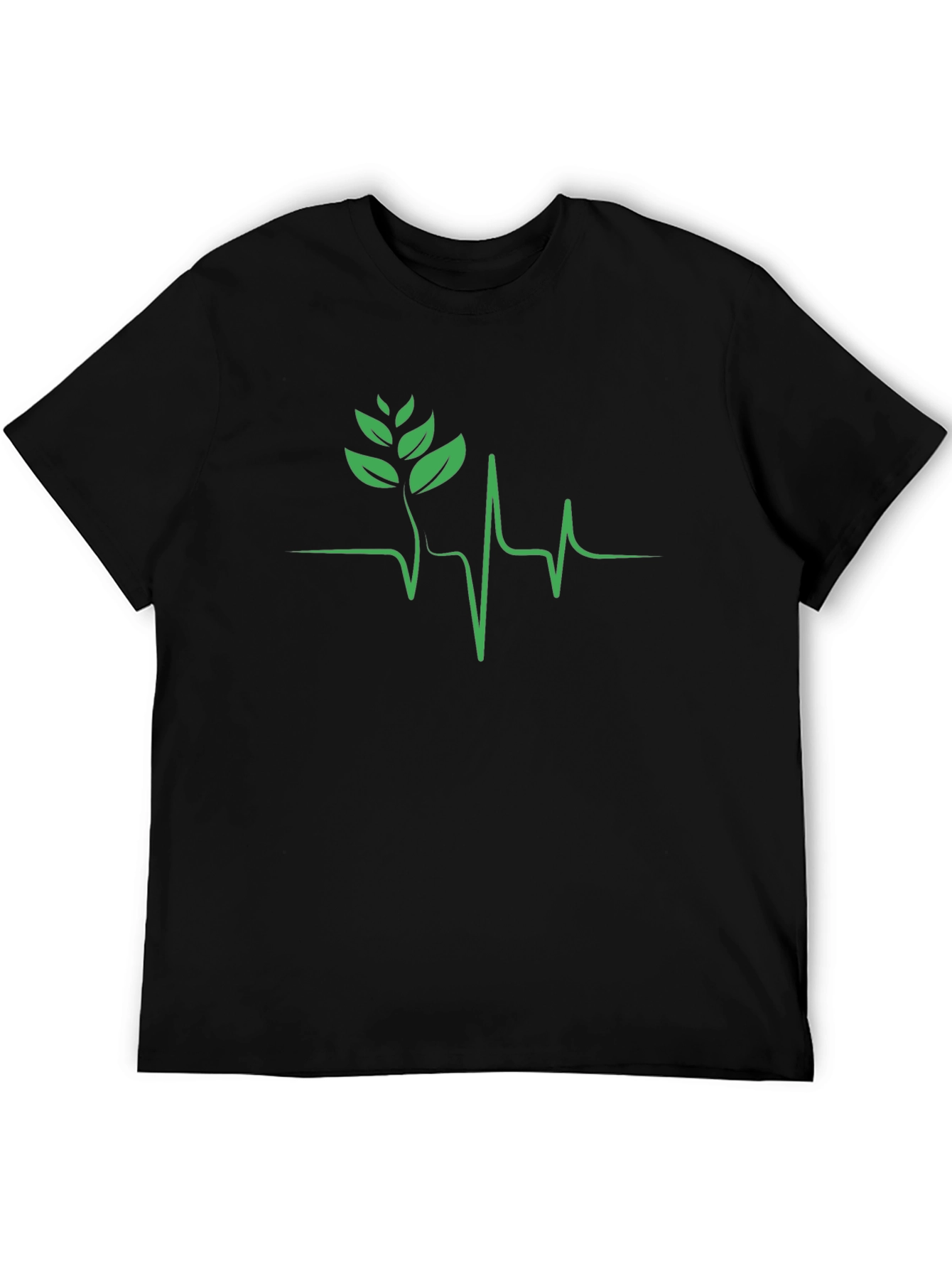 Nature Heartbeat Black T-Shirt