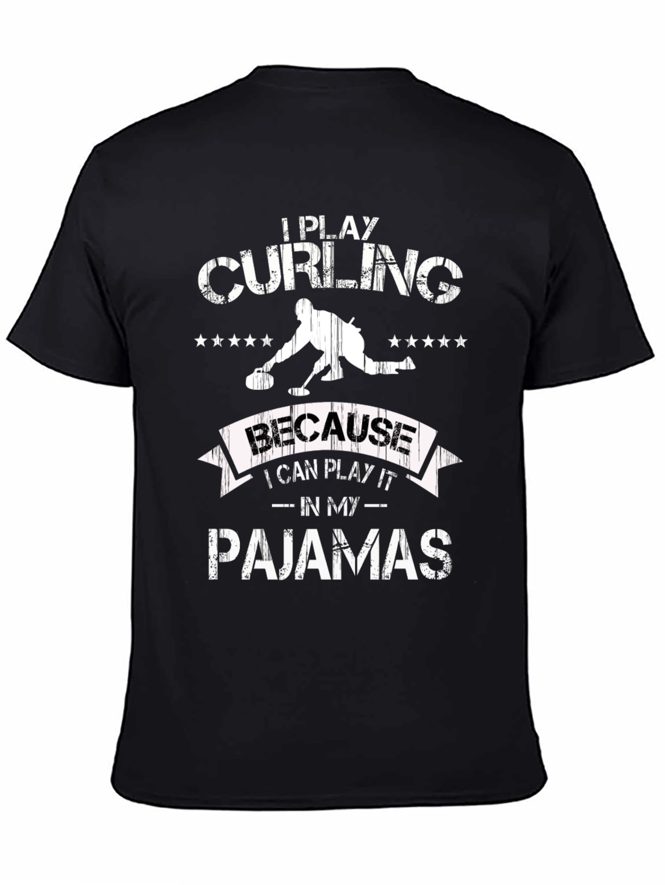 Curling Pajamas T-Shirt: Play Curling in Comfort!