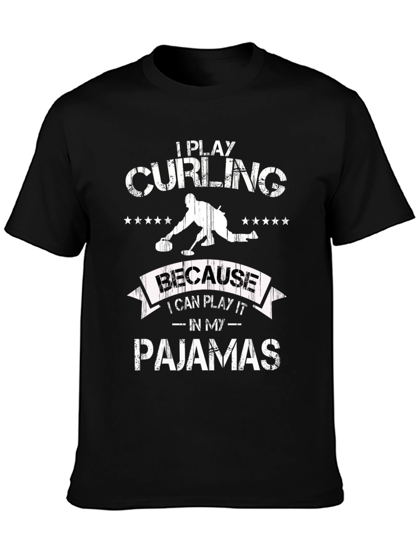 Curling Pajamas T-Shirt: Play Curling in Comfort!
