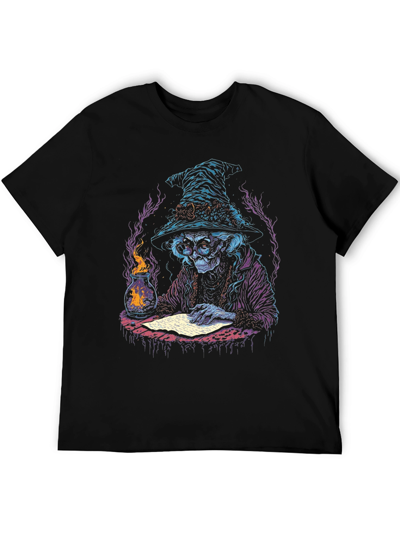 Witch Writing Spell T-Shirt - Unique Graphic Tee