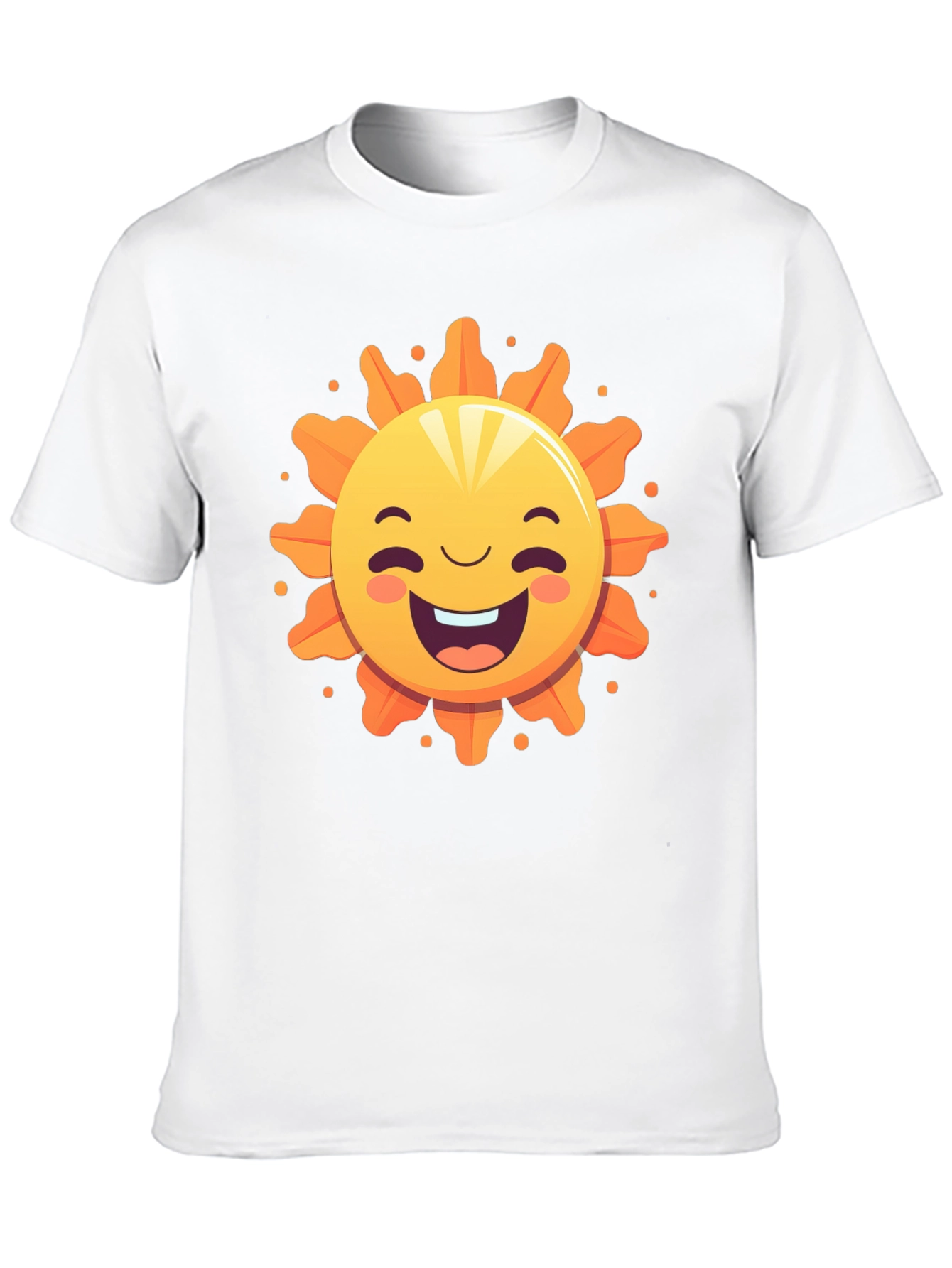 Happy Sunshine Graphic Tee - Black Cotton T-Shirt