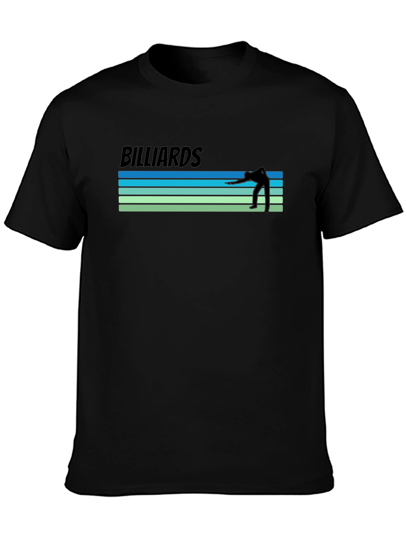 Billiards Retro Style Graphic T-Shirt