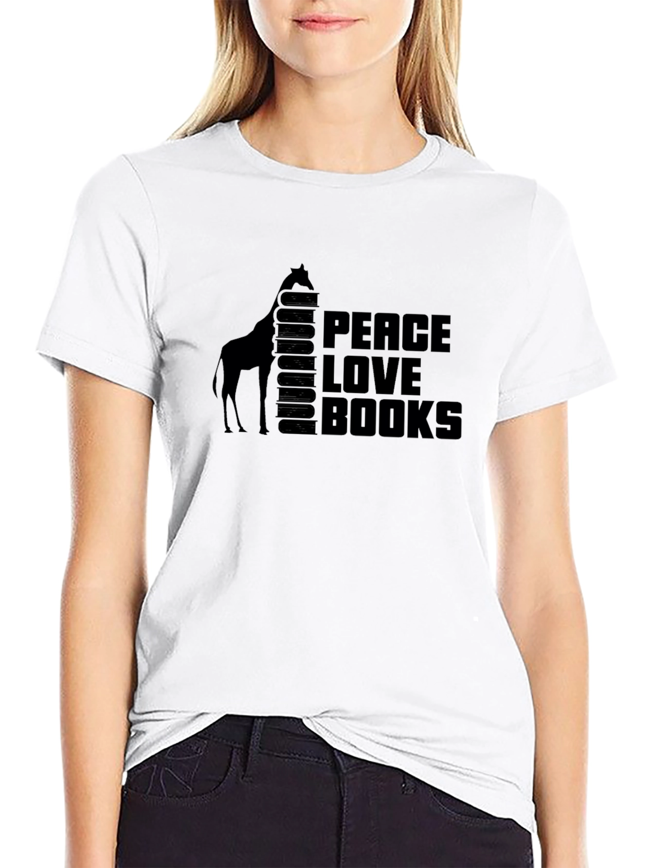 Peace Love Books Graphic Tee