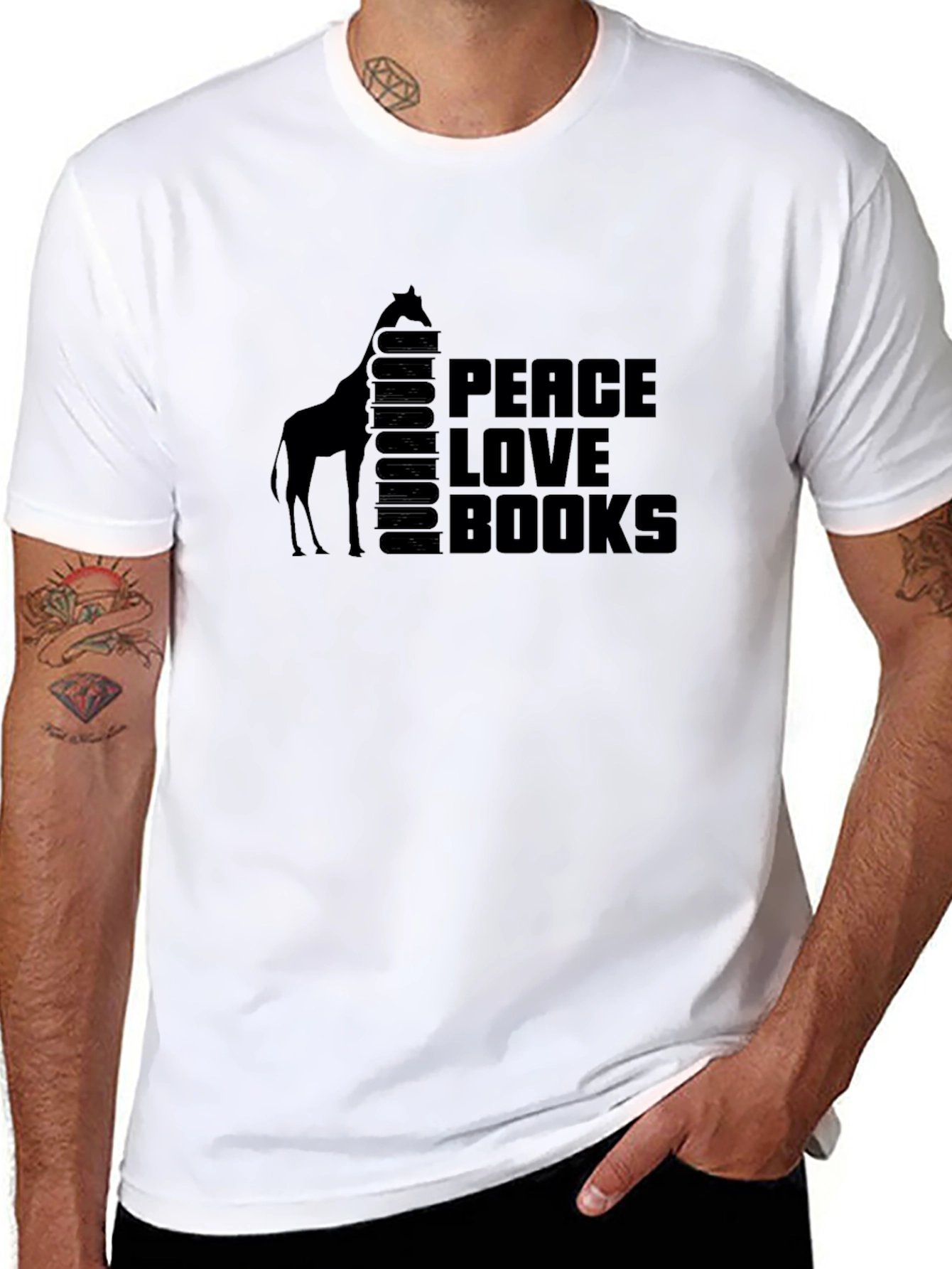 Peace Love Books Graphic Tee