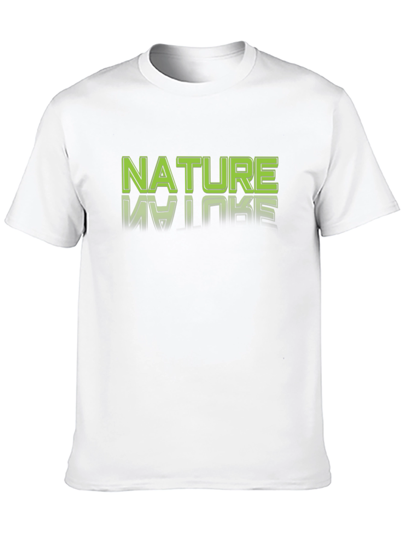Nature Graphic Tee - Black Cotton T-Shirt