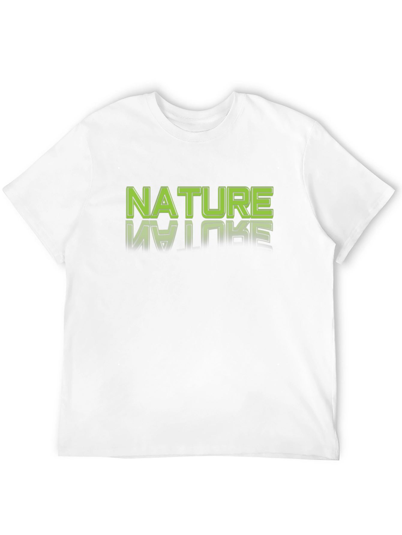 Nature Graphic Tee - Black Cotton T-Shirt