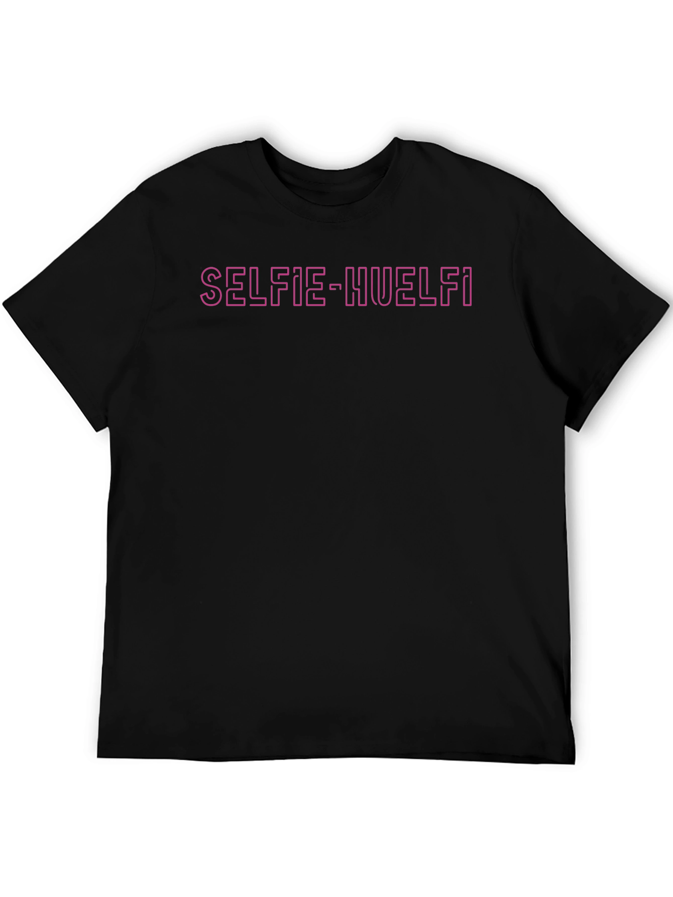 Selfie Huelfi Graphic Tee - Black Unisex T-Shirt