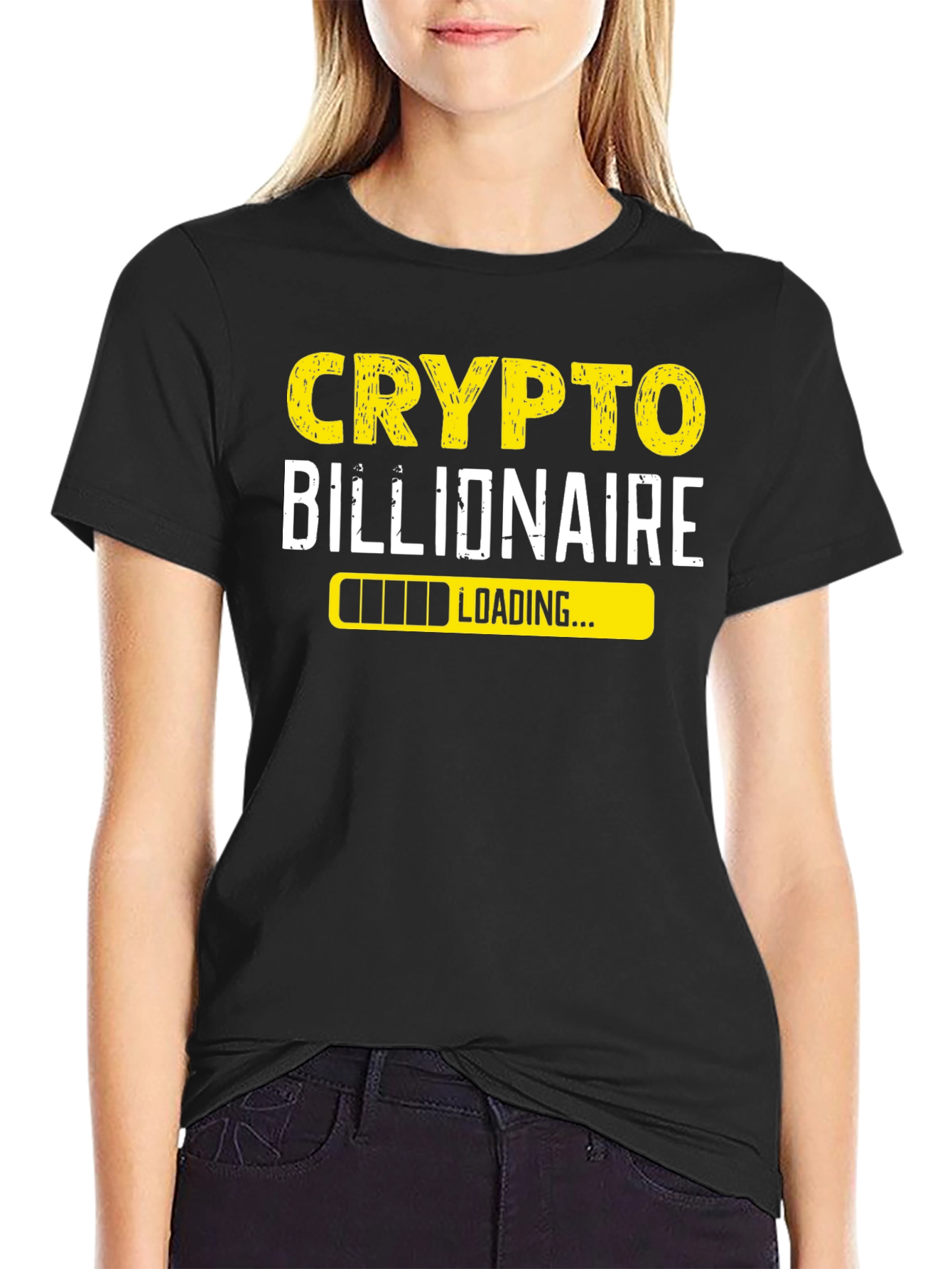 Crypto Billionaire Loading Funny T-Shirt