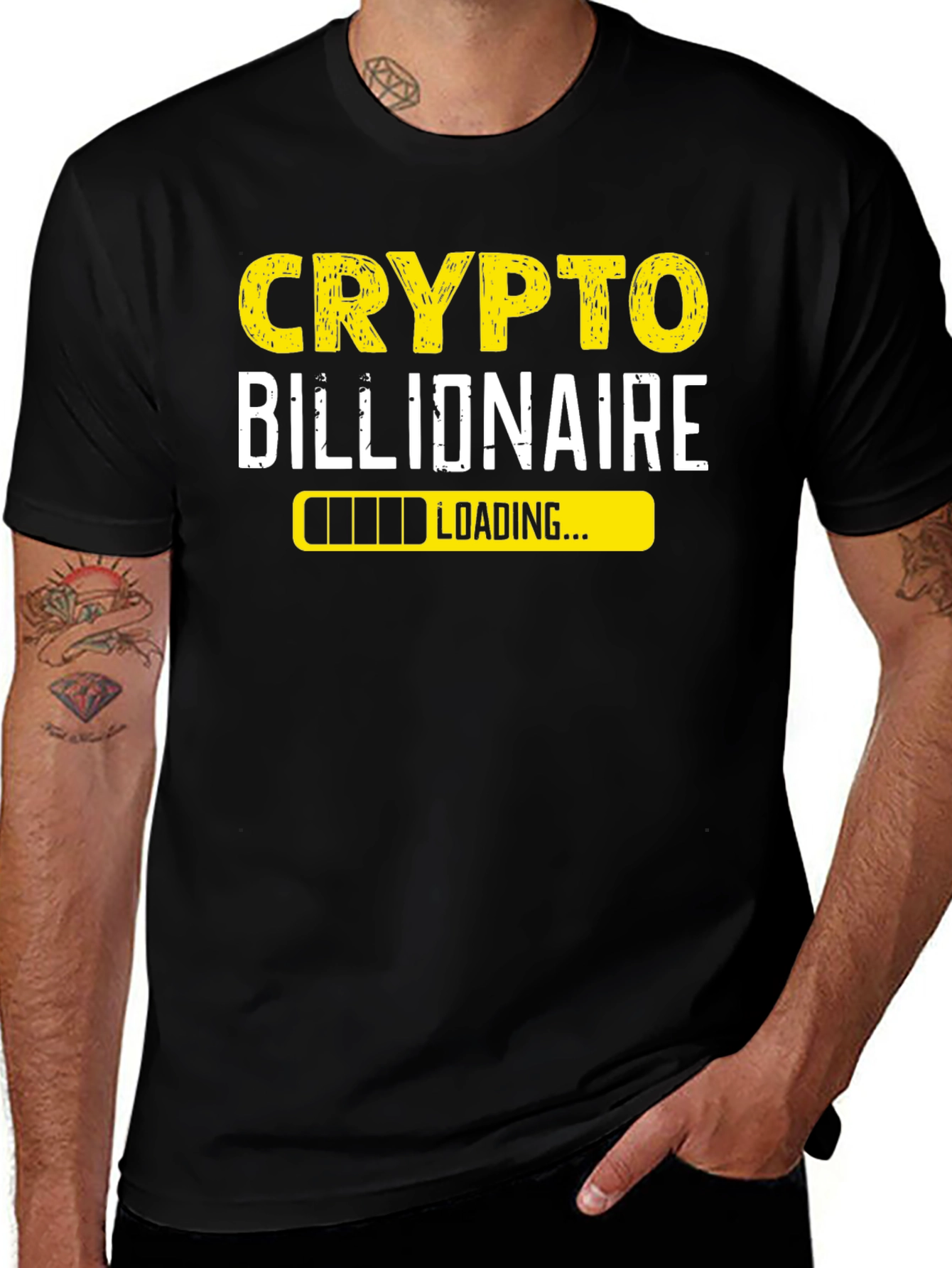 Crypto Billionaire Loading Funny T-Shirt