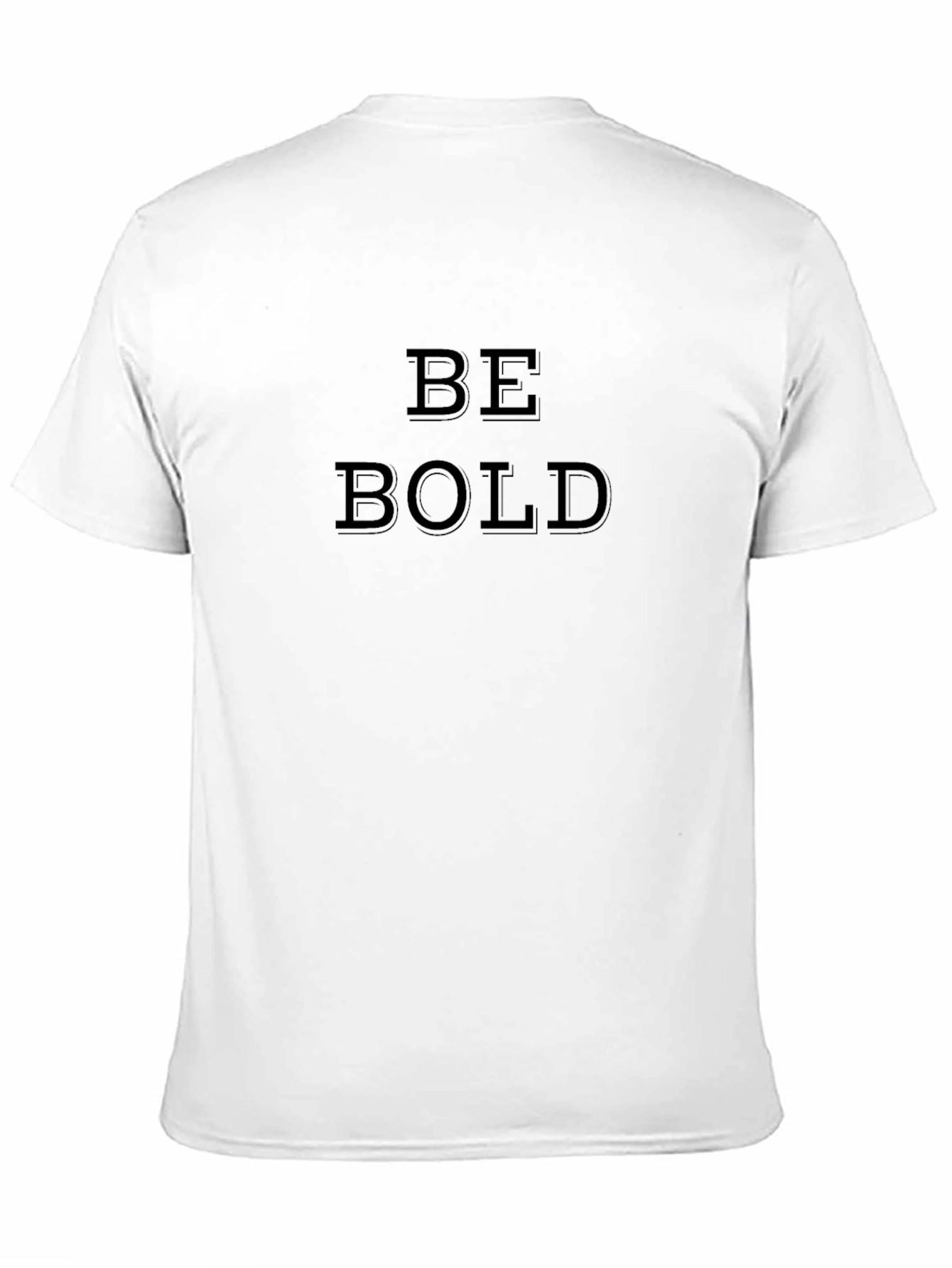 Be Bold Black T-Shirt - Motivational Graphic Tee