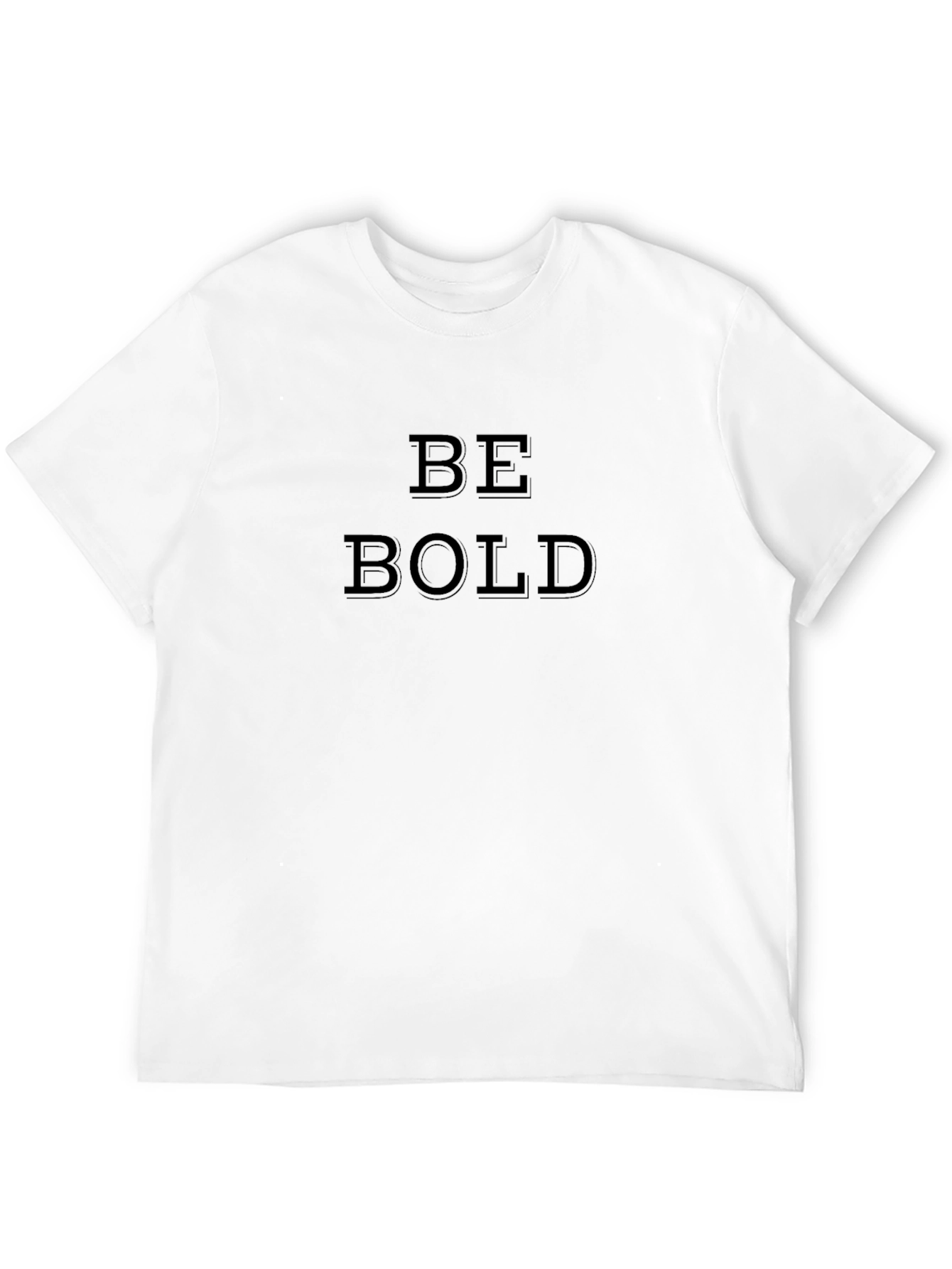 Be Bold Black T-Shirt - Motivational Graphic Tee