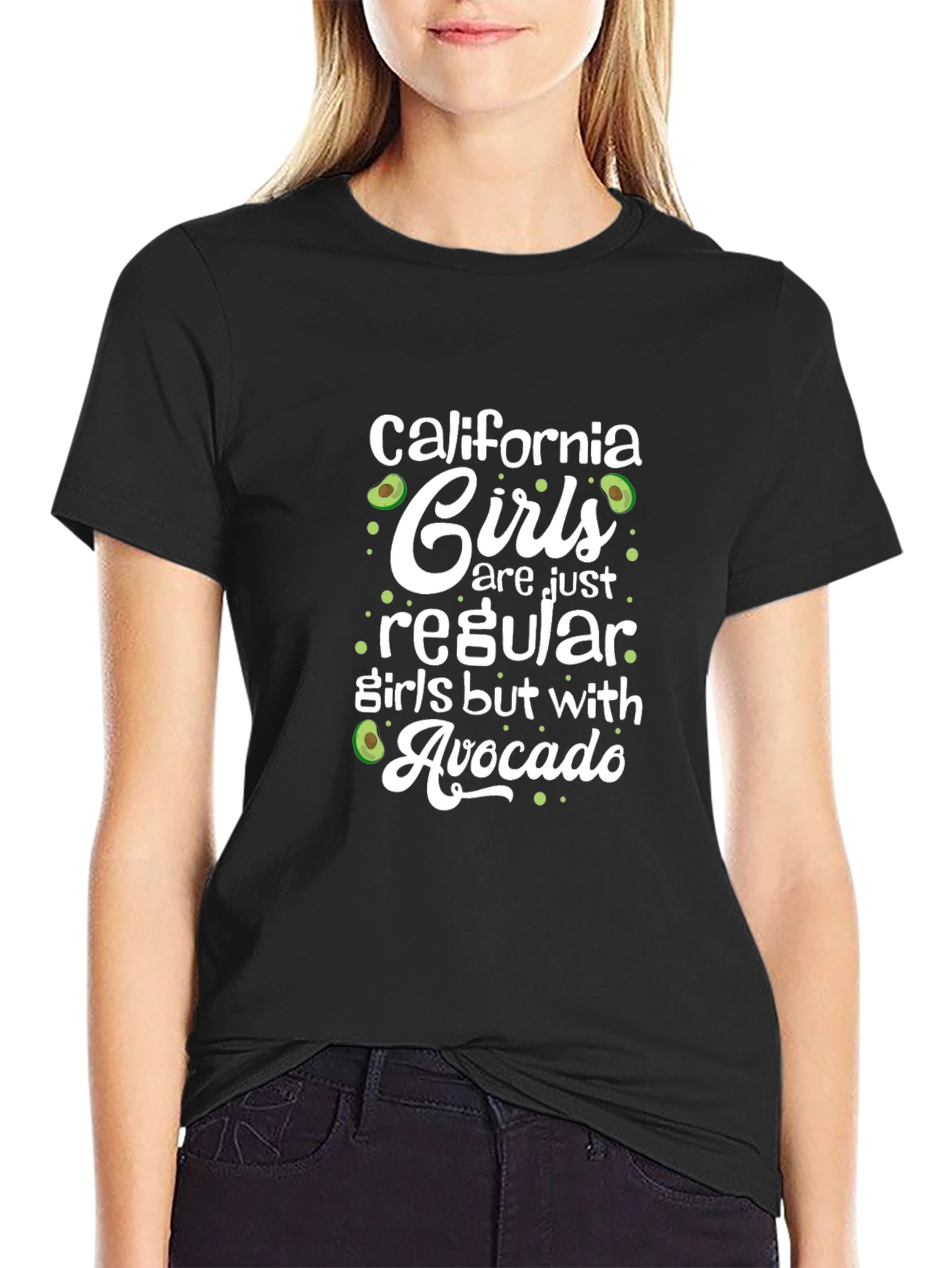 California Girls Avocado Graphic T-Shirt
