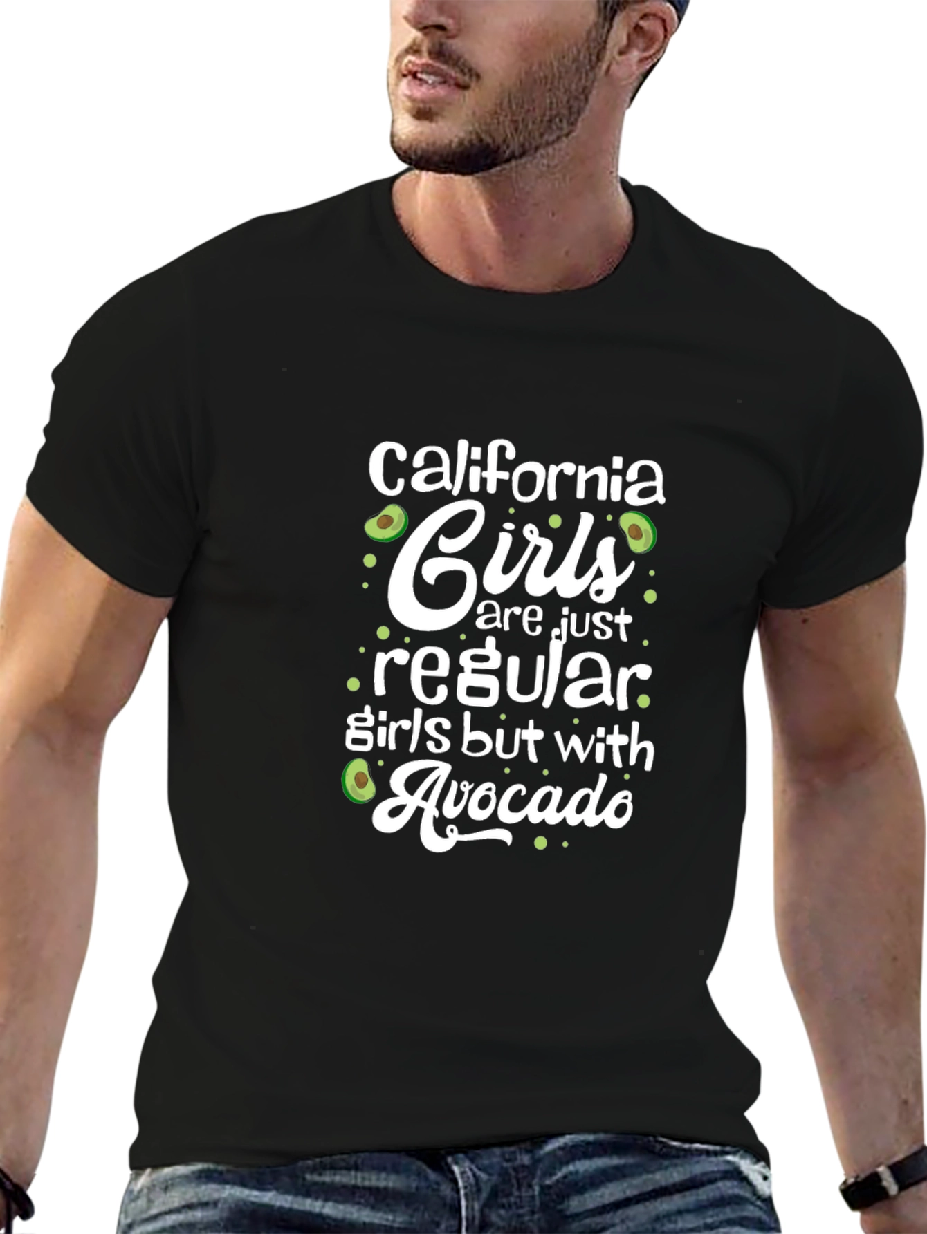 California Girls Avocado Graphic T-Shirt