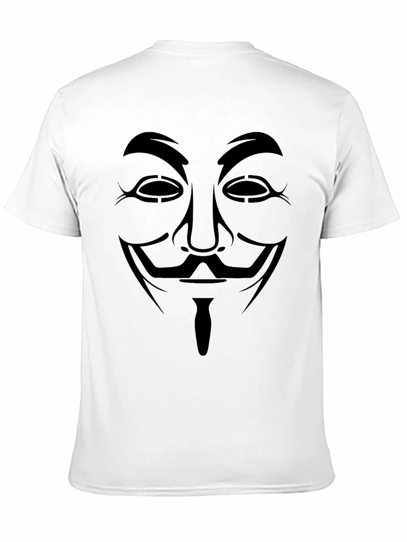 Anonymous Mask Graphic Tee - Black T-Shirt