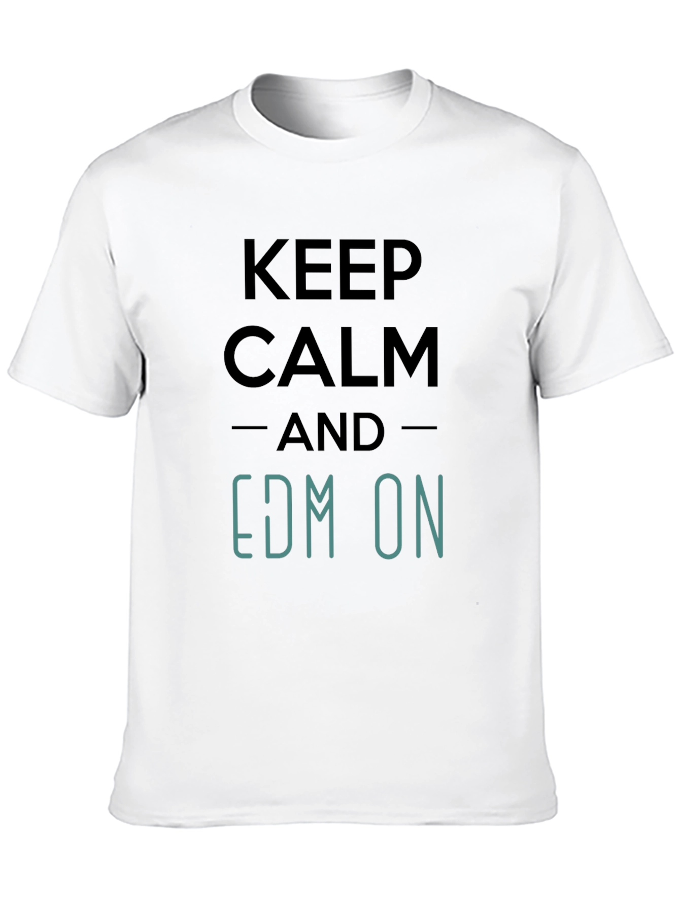 Keep Calm EDM On T-Shirt - Black Graphic Tee