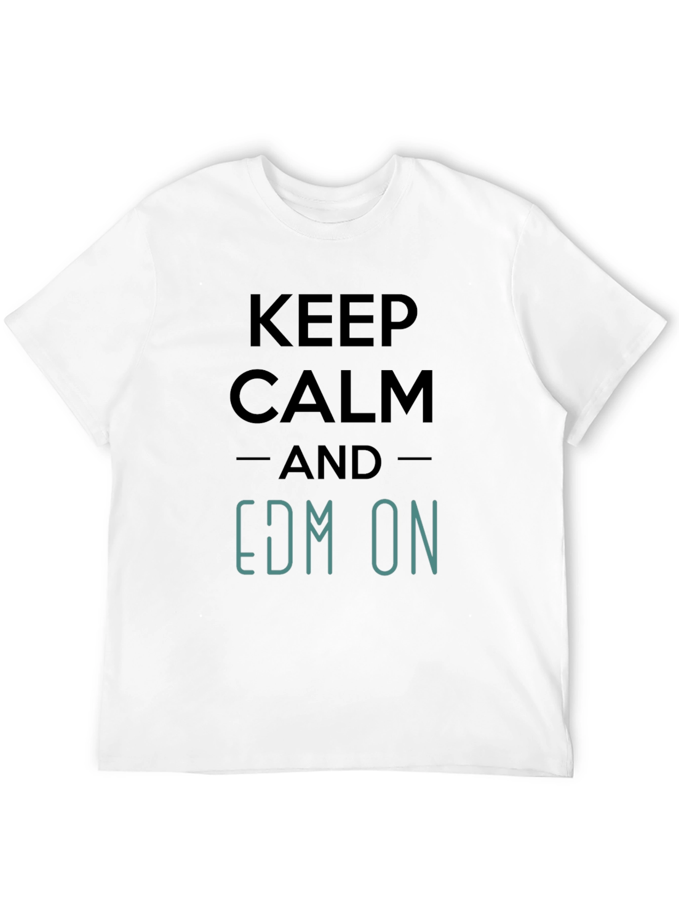 Keep Calm EDM On T-Shirt - Black Graphic Tee