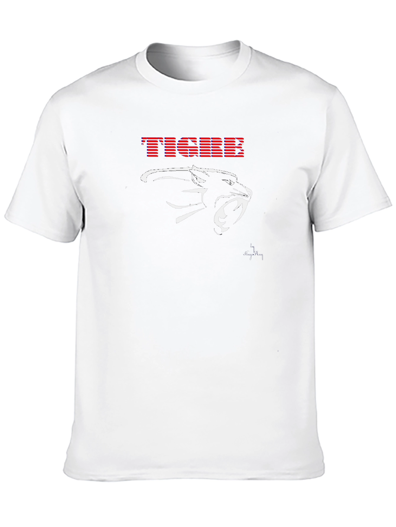 TIGRE Graphic Print Black T-Shirt