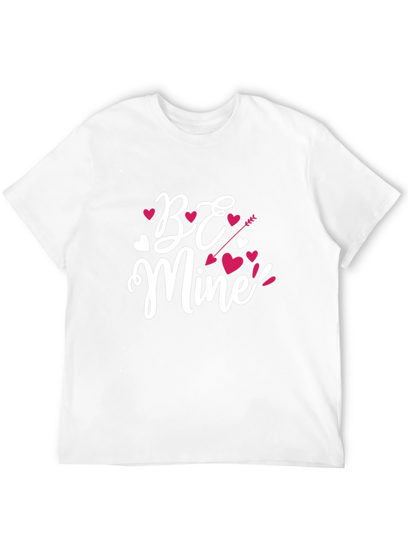 Be Mine Valentines Day Black T-Shirt