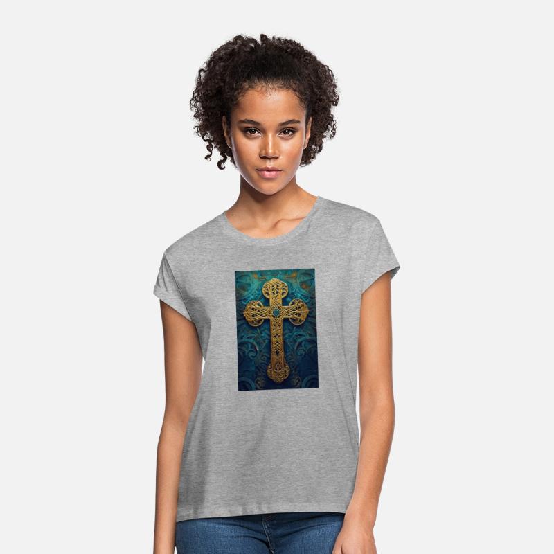 Ornate Golden Celtic Cross