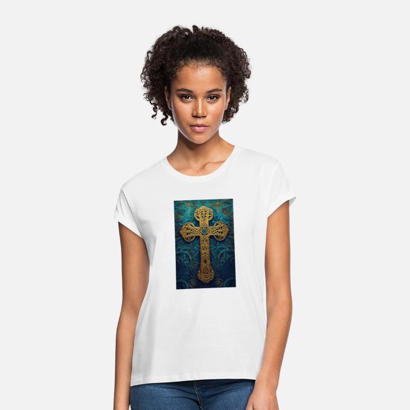 Ornate Golden Celtic Cross